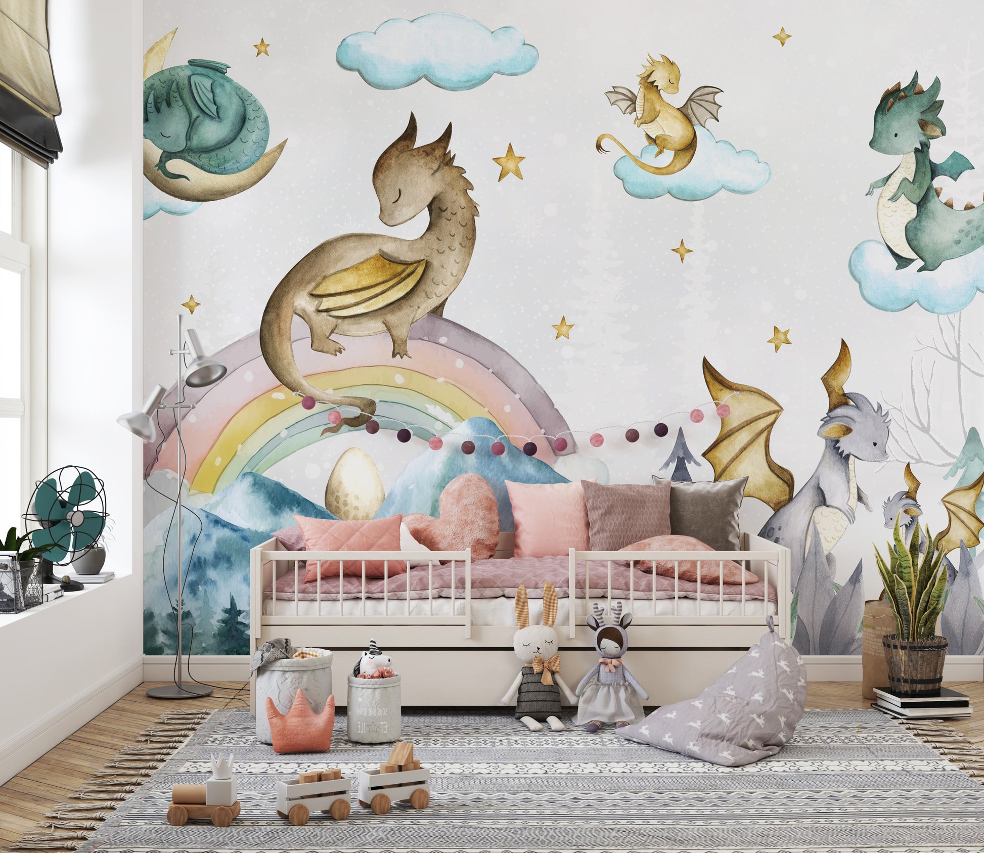 Mystical Dragon Wallpaper Mural for dramatic interiors