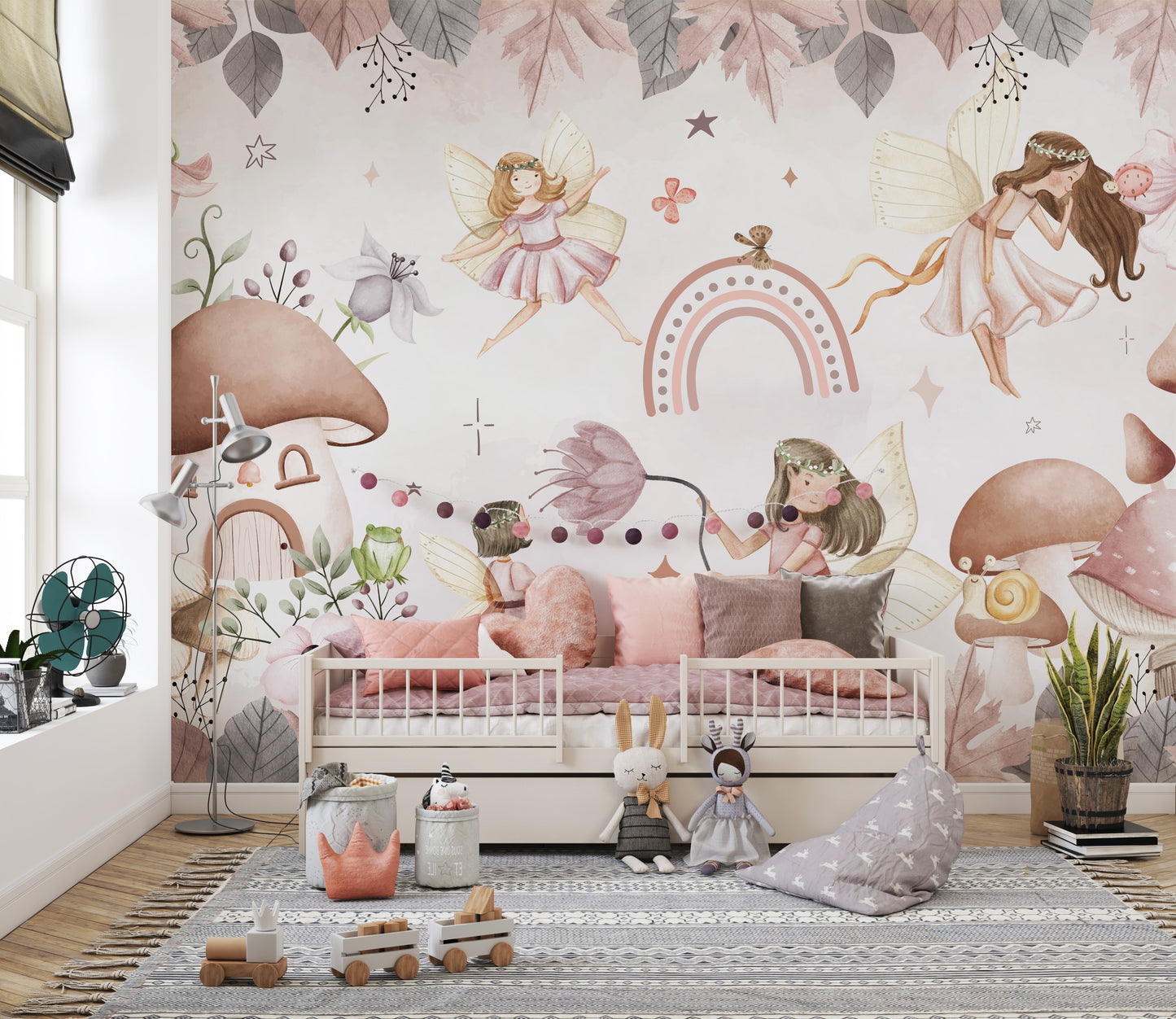 Enchanted Forest Fairies Wallpaper Mural for nurseries