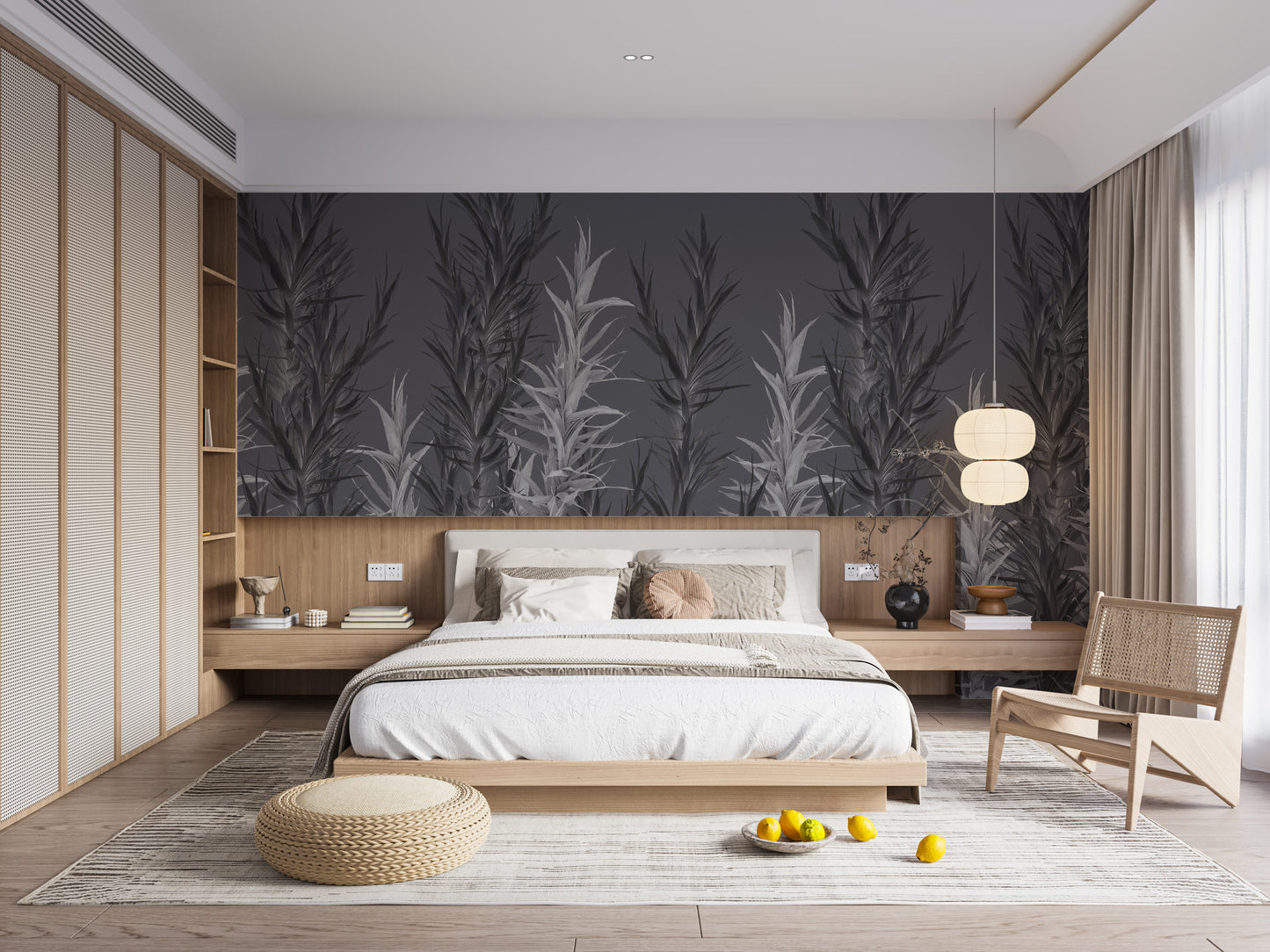 Grey Dracaena Wallpaper Murals