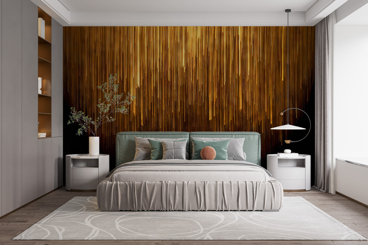 Luxury Gold 3D Wall Mural - Giffywalls