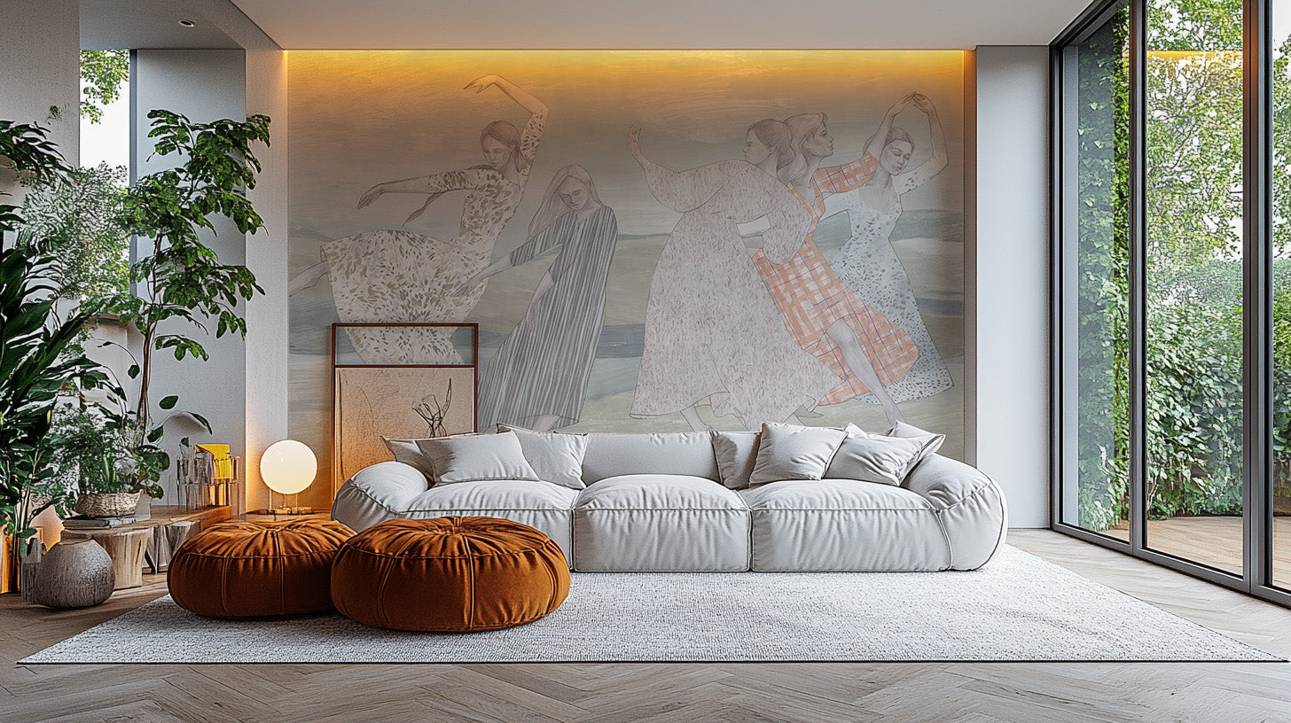 Stylish balletic bliss mural for modern walls