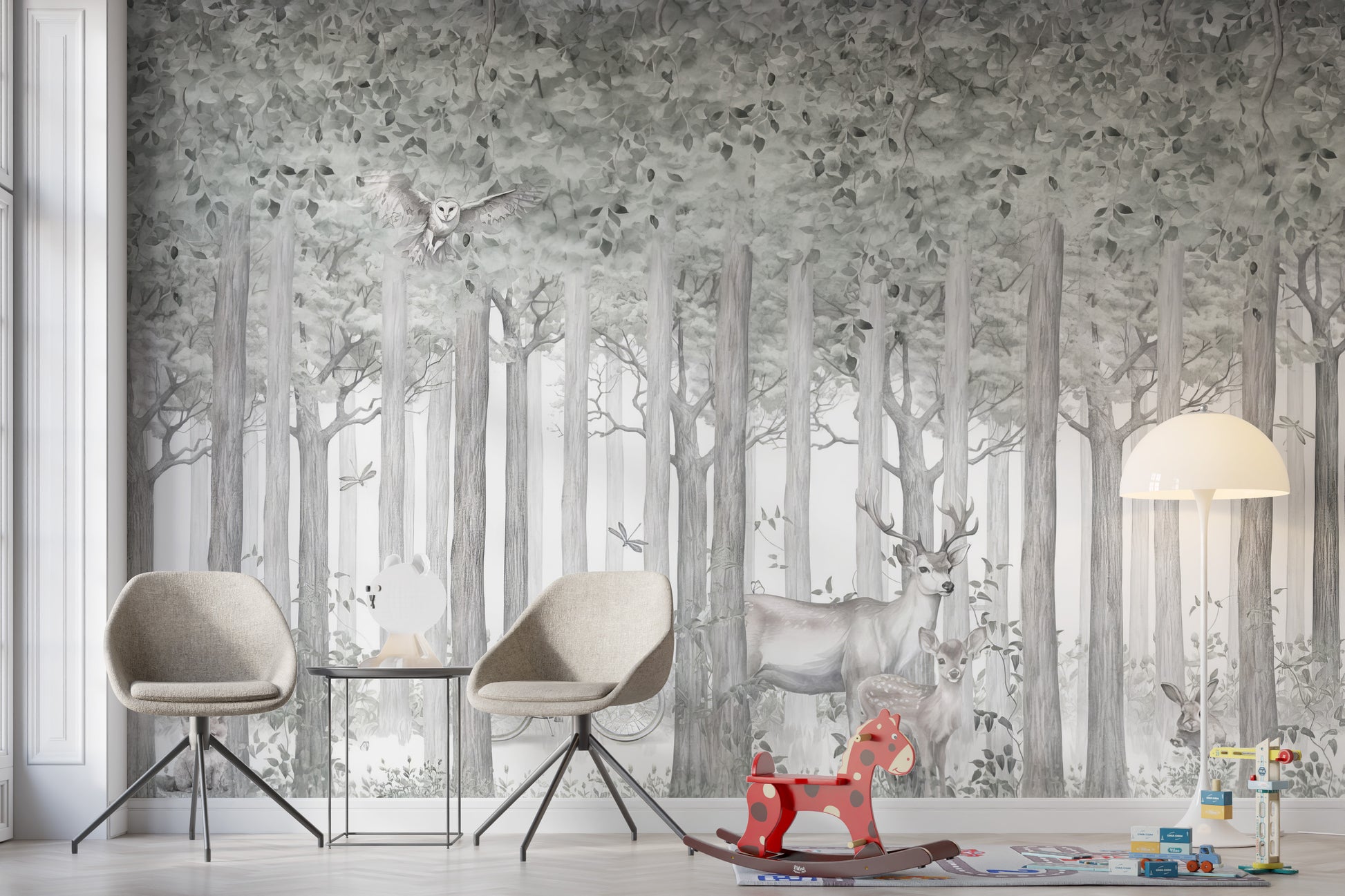 Mystical Fauna Wall Mural - Giffywalls