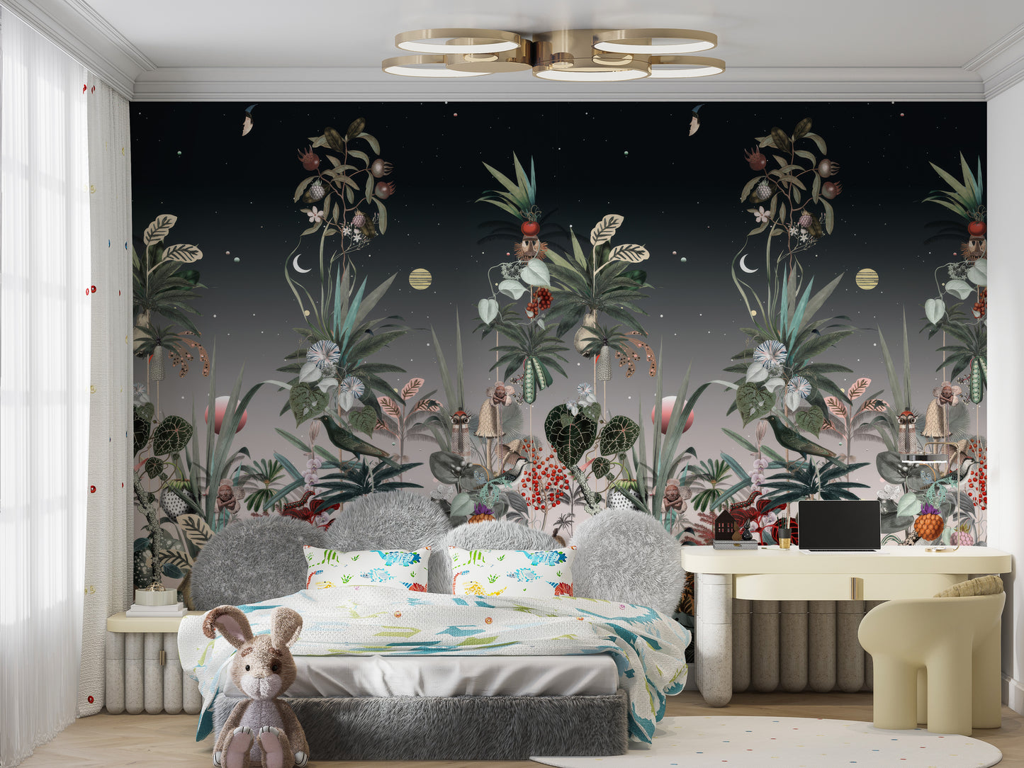 Midnight Botanic Wall Mural