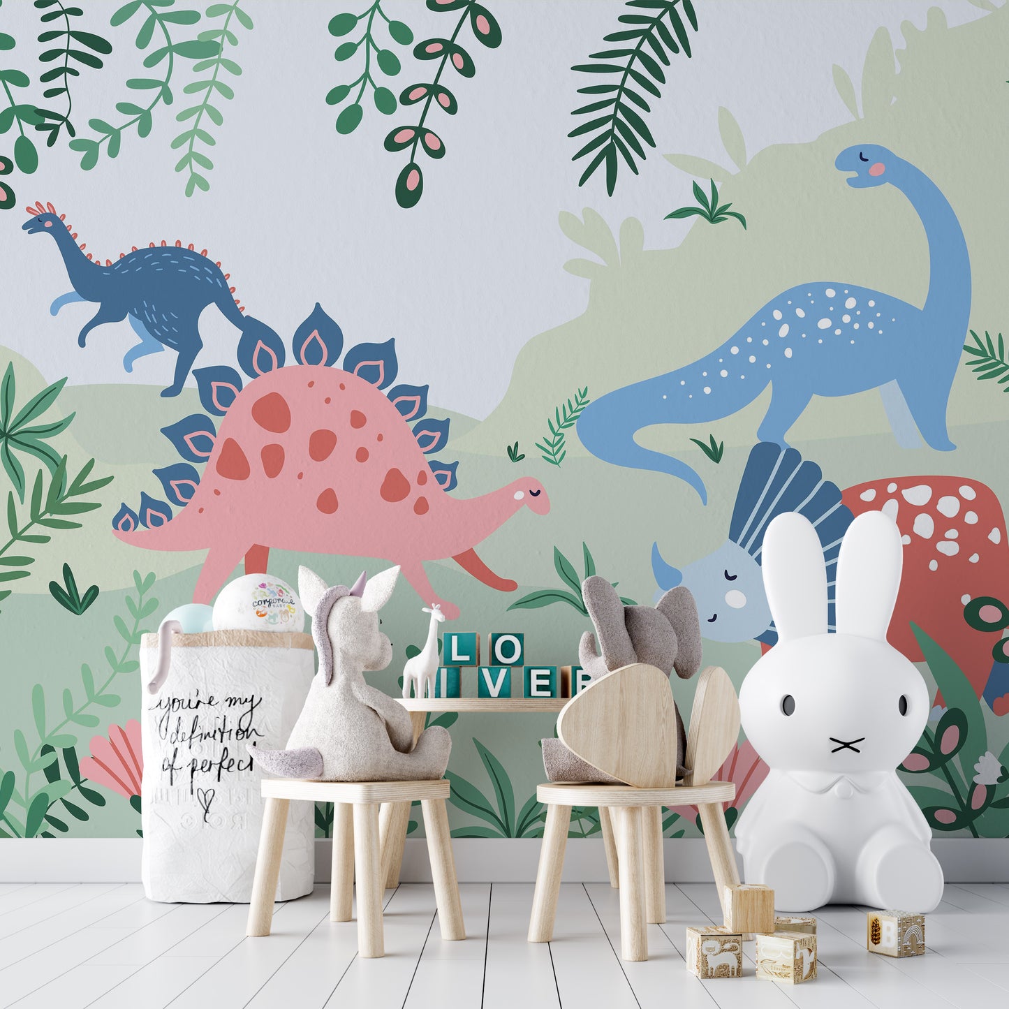 Kids Dinosaur Wallpaper Mural