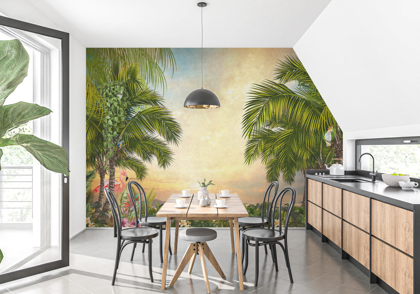 Lavish Sunset Wallpaper Murals