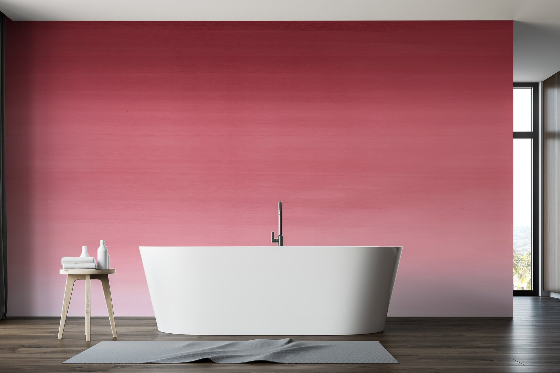 Create zen vibes with Cherry Blossoms in your bathroom decor.