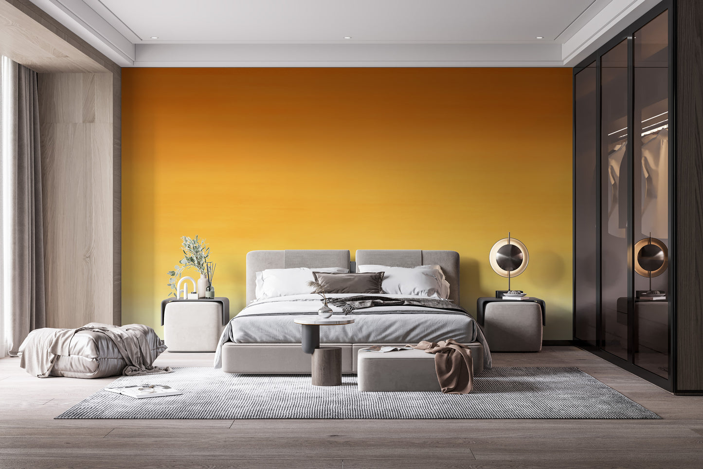 Honey Ombre Mural Wallpaper