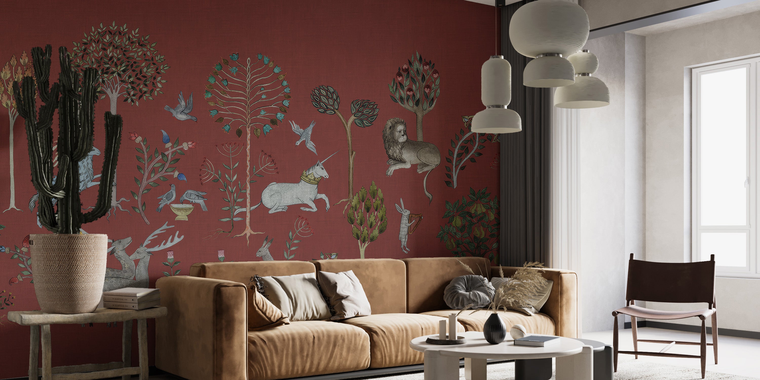 Enchanting mythical creatures arbor wallpaper mural for living rooms