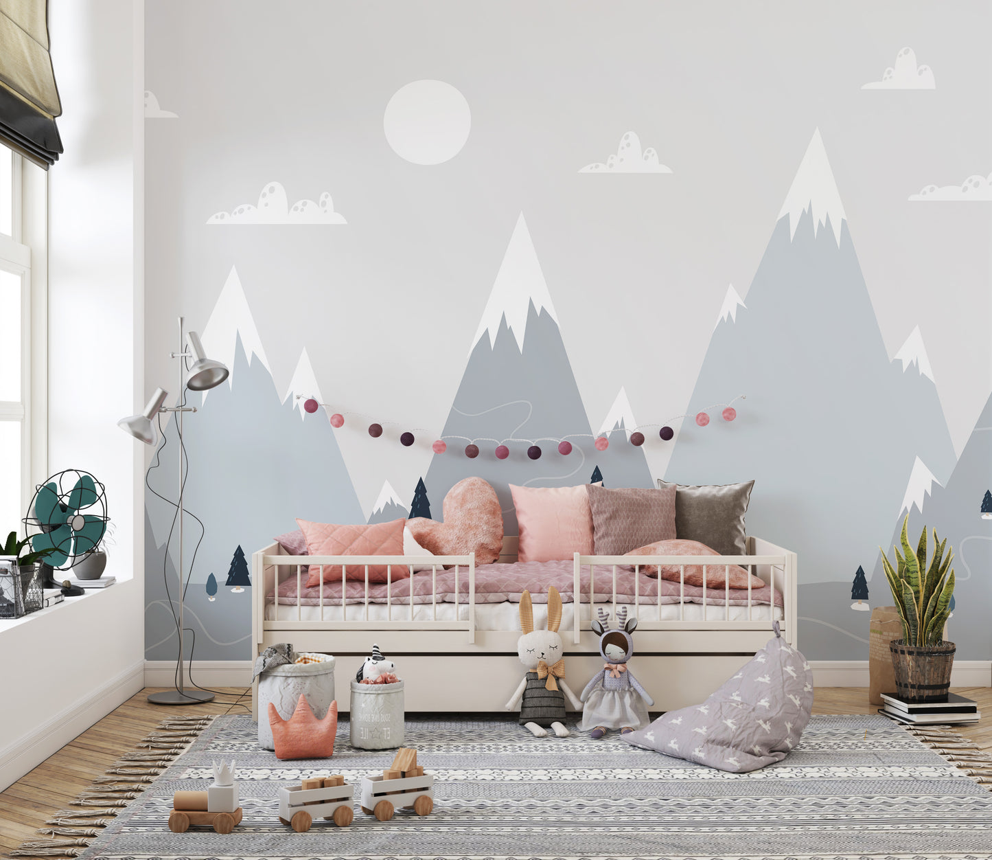 Timeless Scandinavian mountain wall design