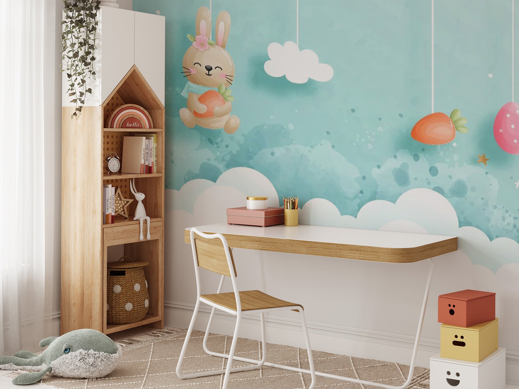 Festive Easter Wallpaper Murals for Kids’ bedroom
