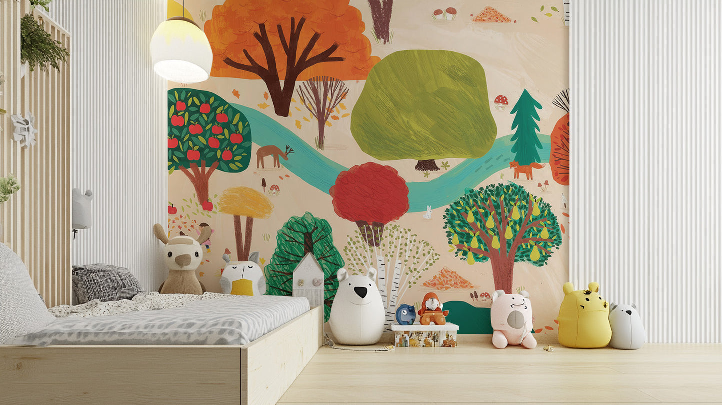 Storybook Trees Wall Mural