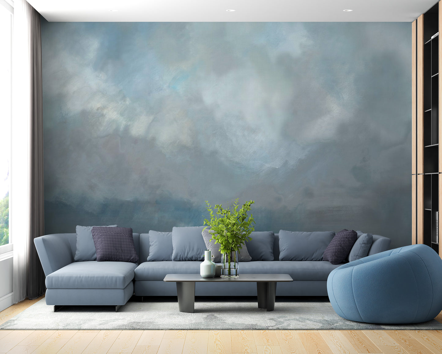 Soft ocean waves wall art
