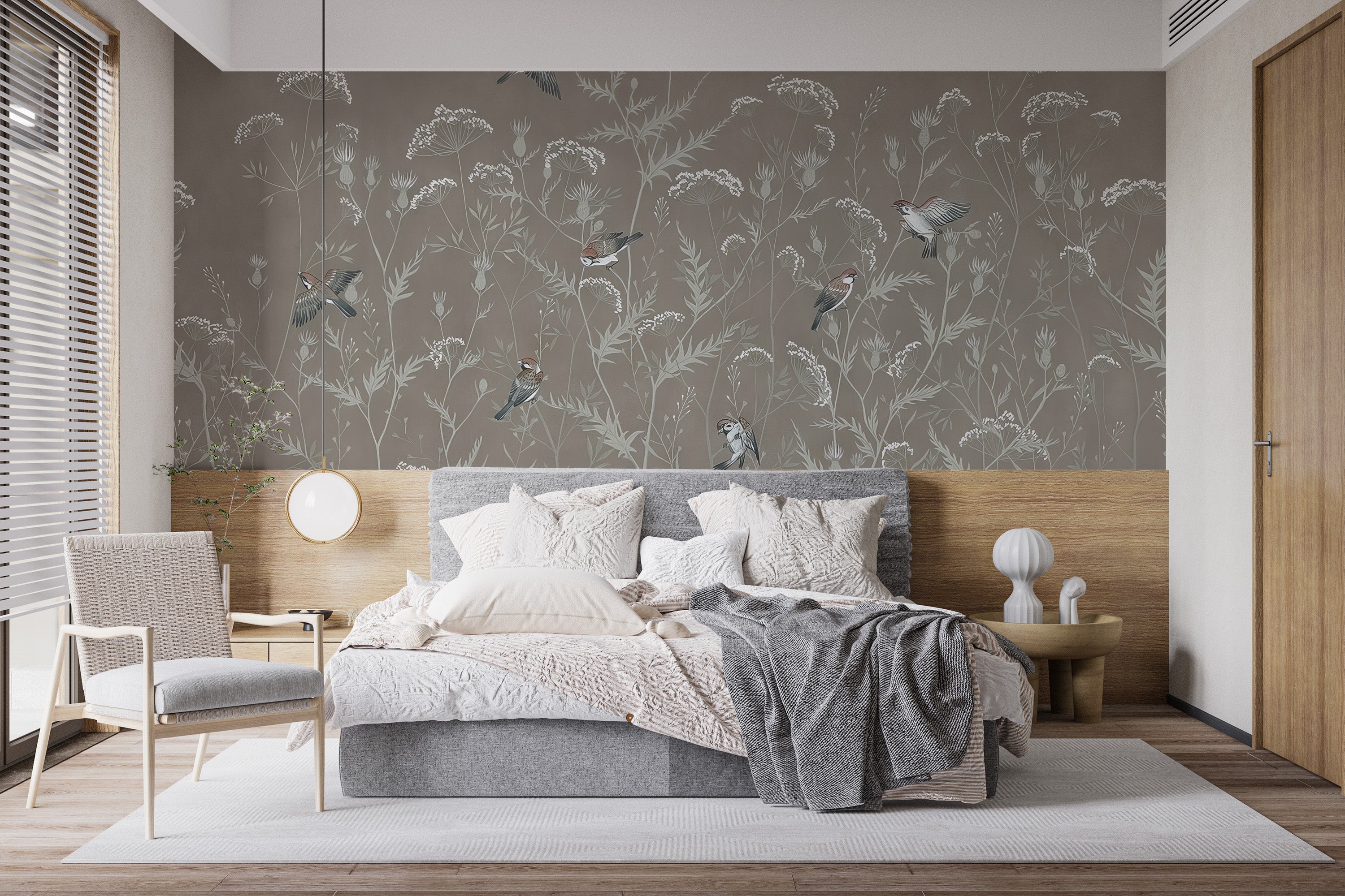 Whimsical meadow melody wallpaper for walls