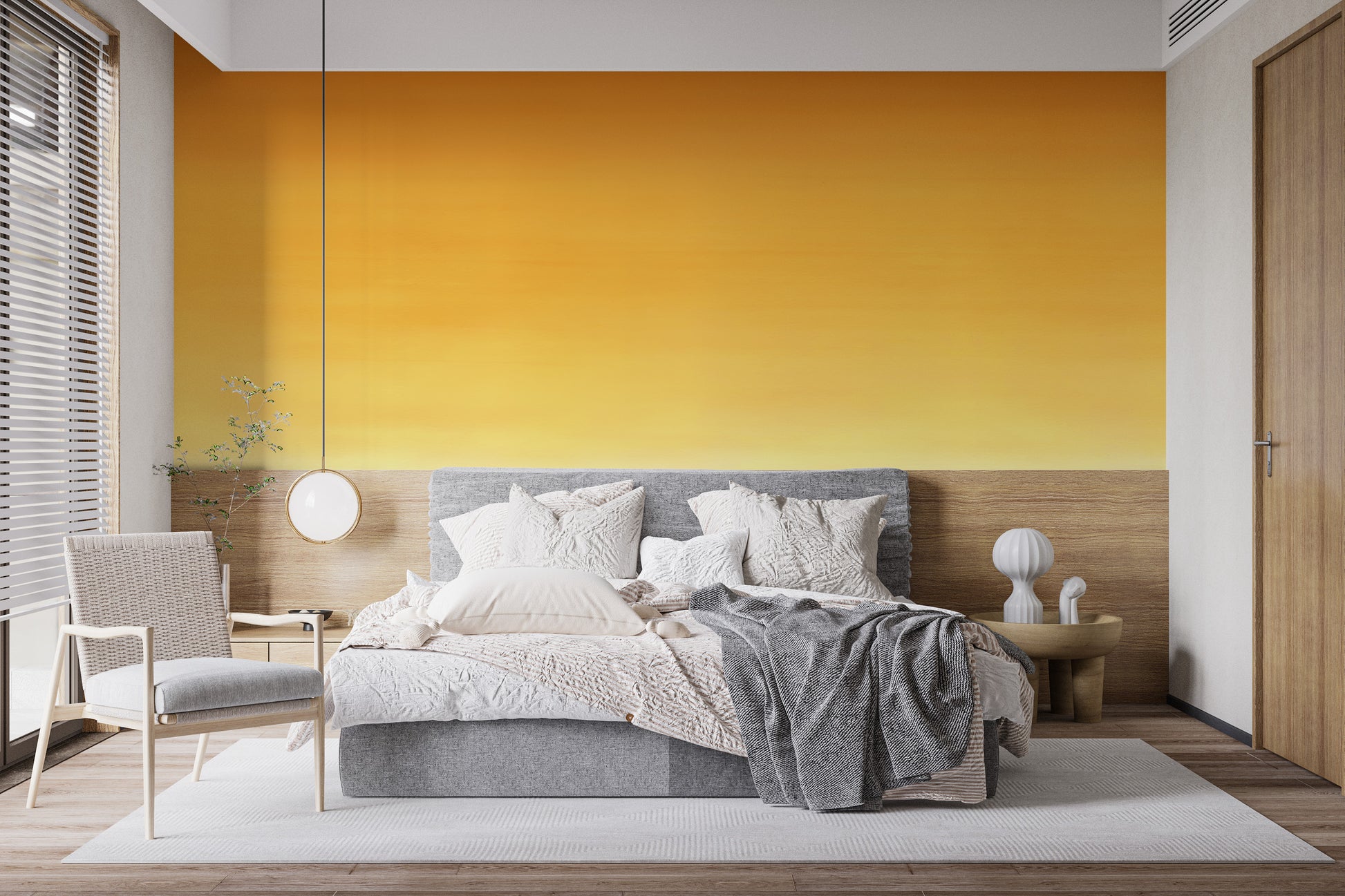 Honey Ombre Wallpaper for Renters