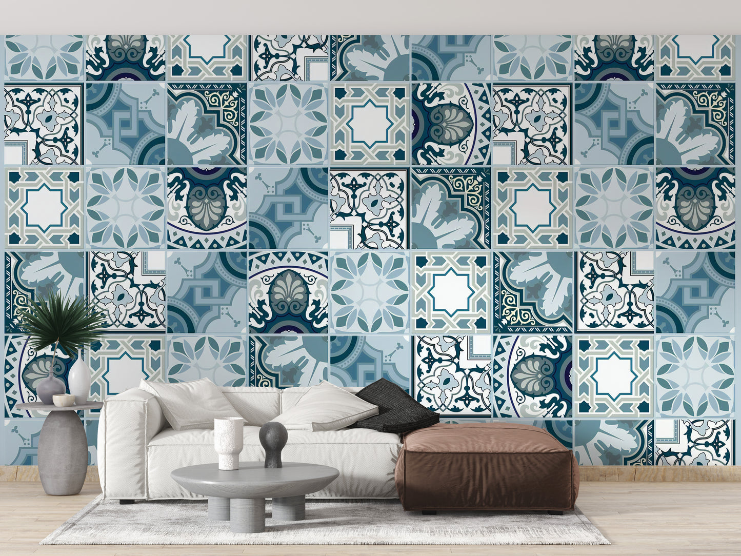 Marine Mosaic Wallpaper Murals