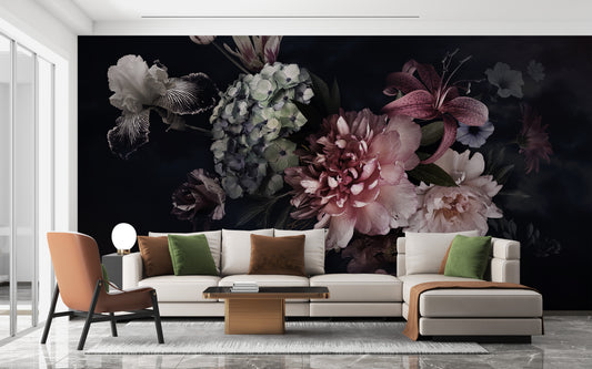 Floral Vase Wallpaper Mural
