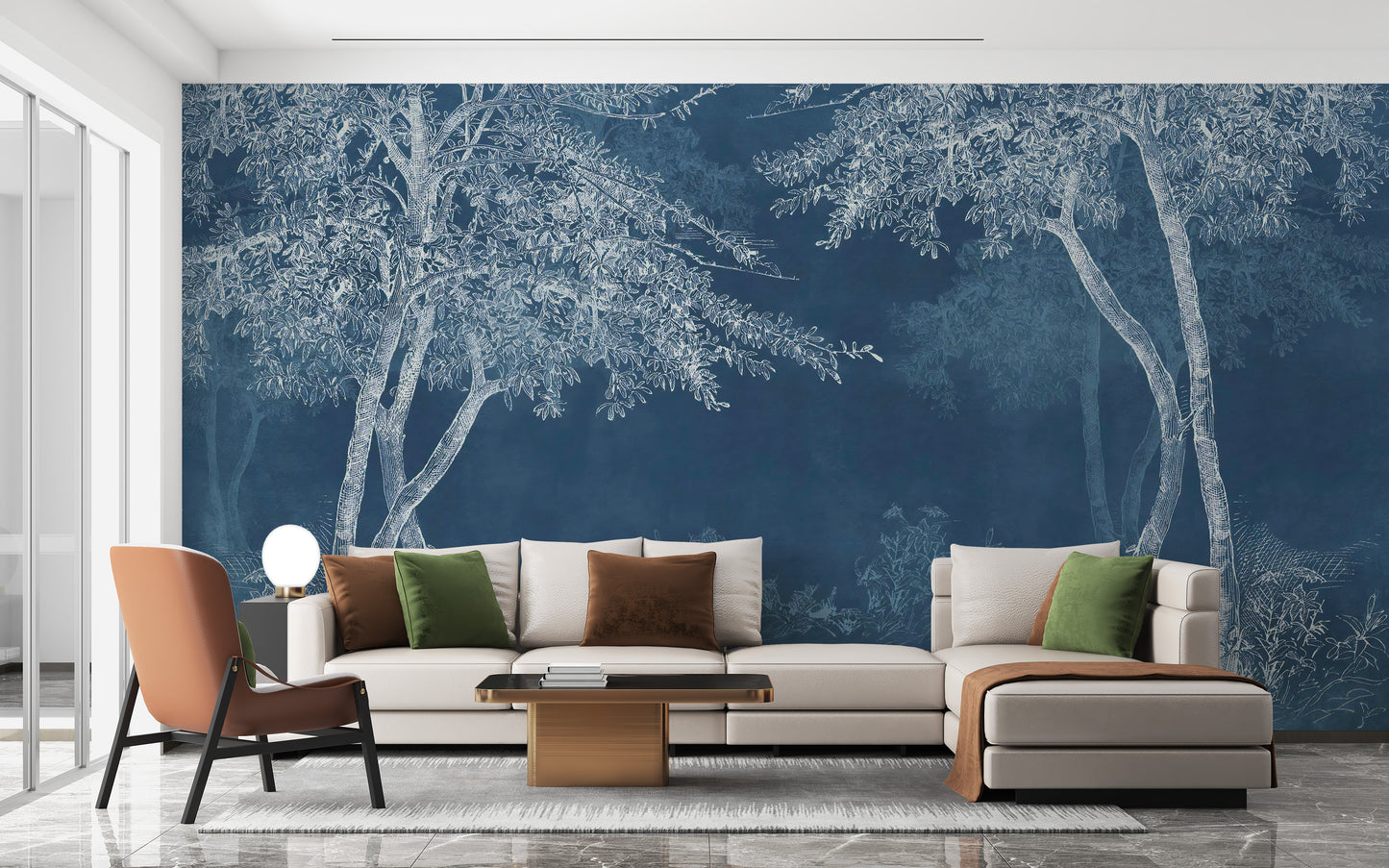 Blue Woods Wallpaper Murals