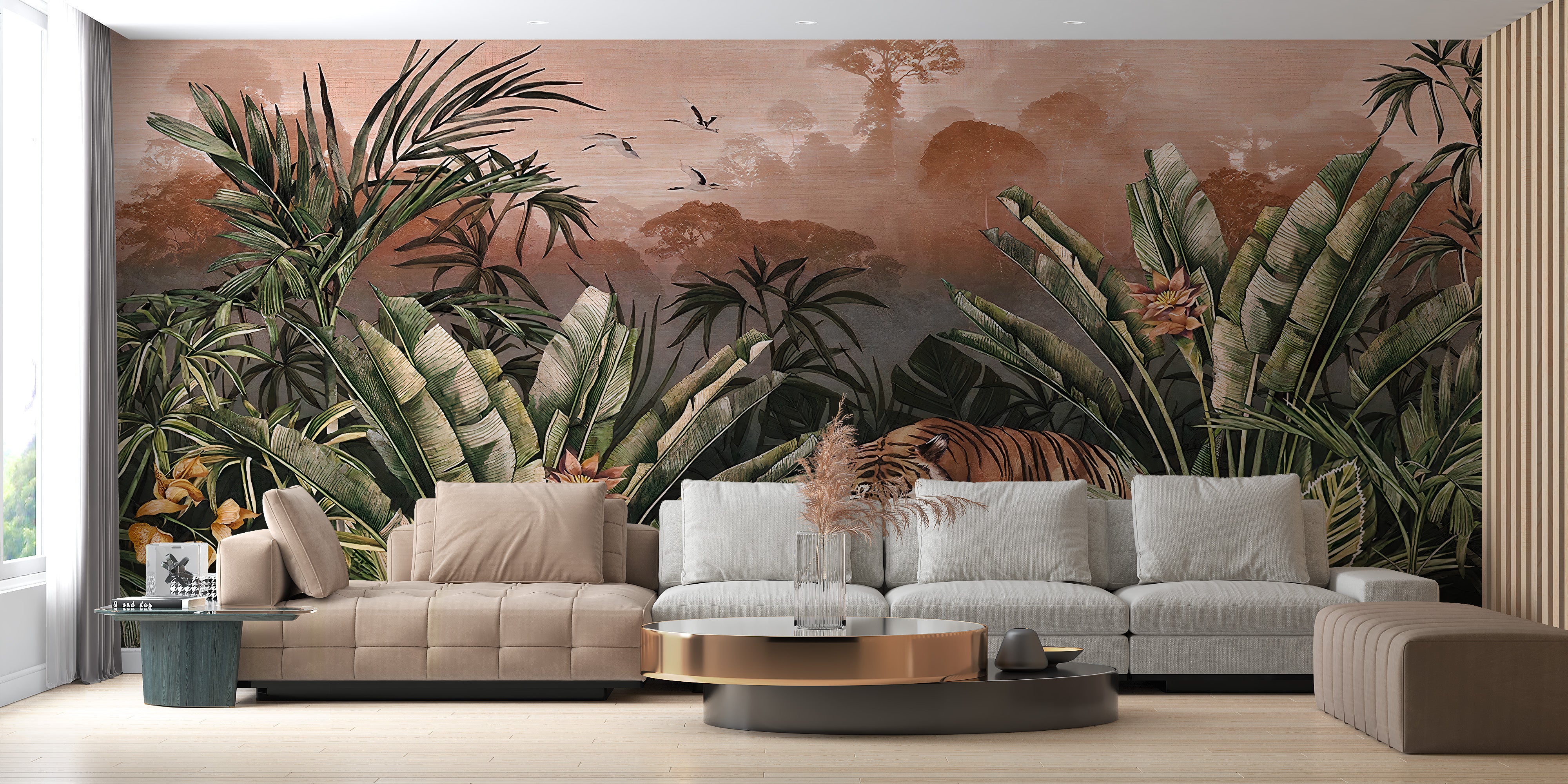 Dreamy tropical wild outdoors wall mural
