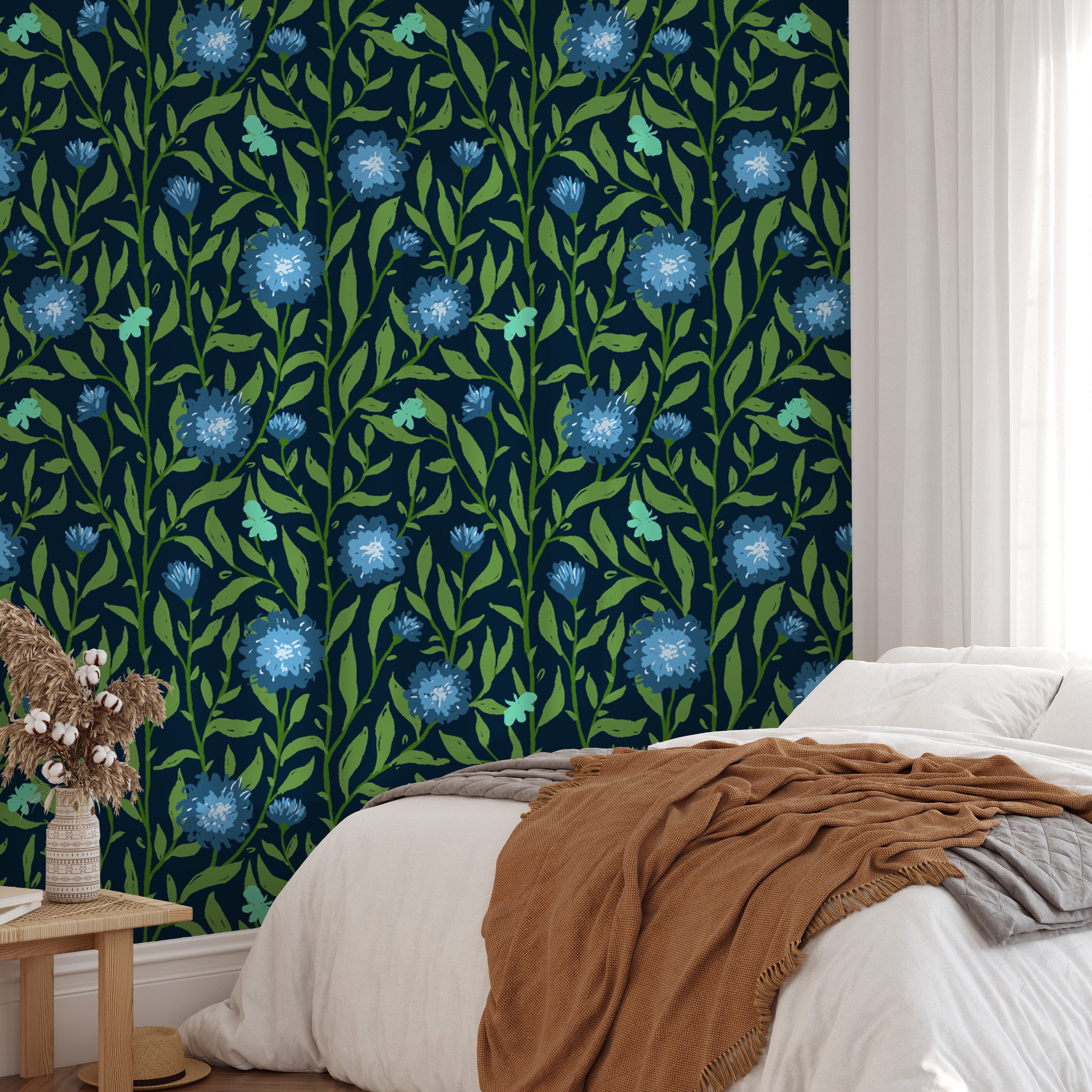 Spring Trellis Dark Green Wallpaper - Giffywalls