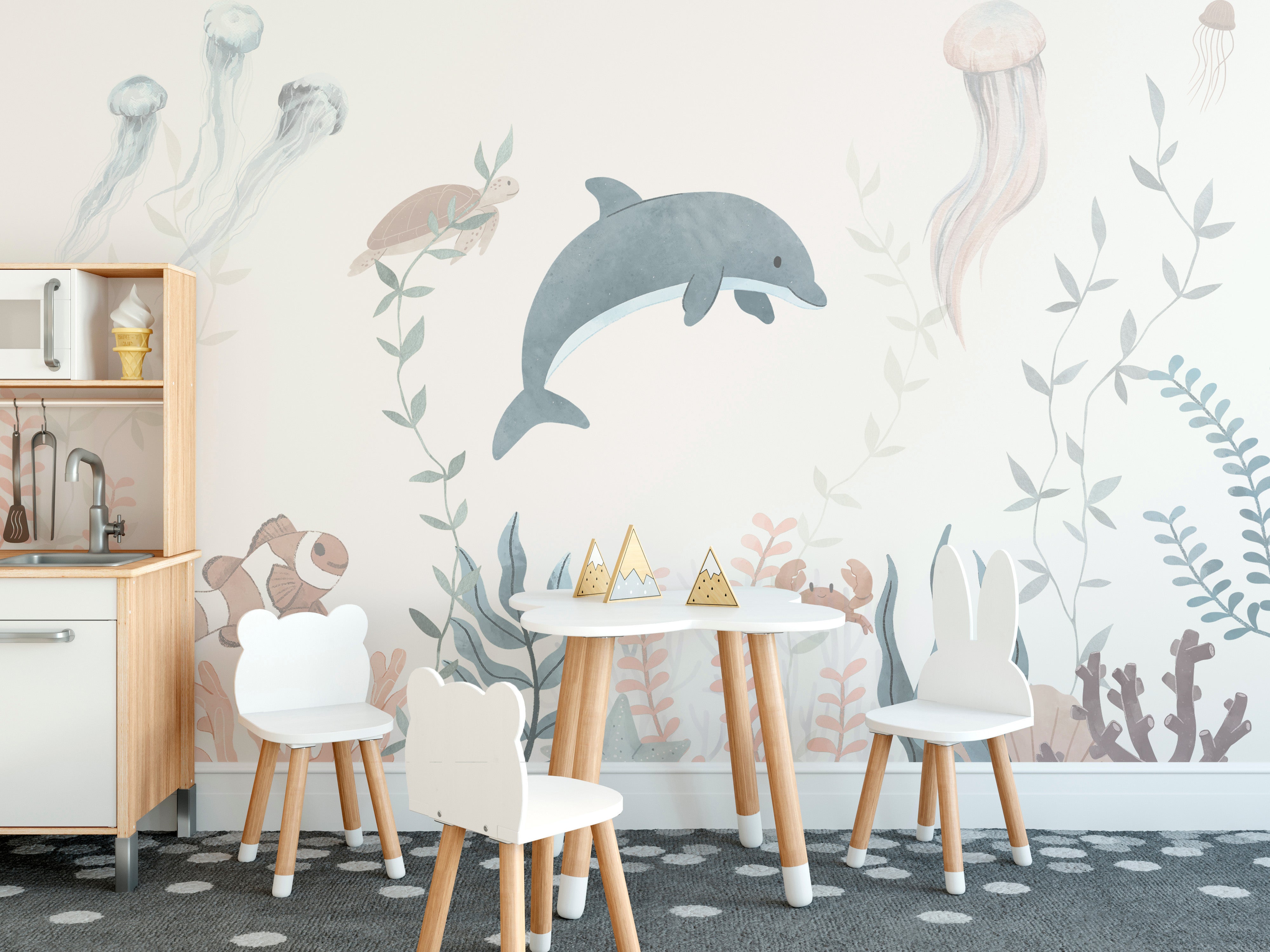 Transform your space with an underwater wonders wallpaper