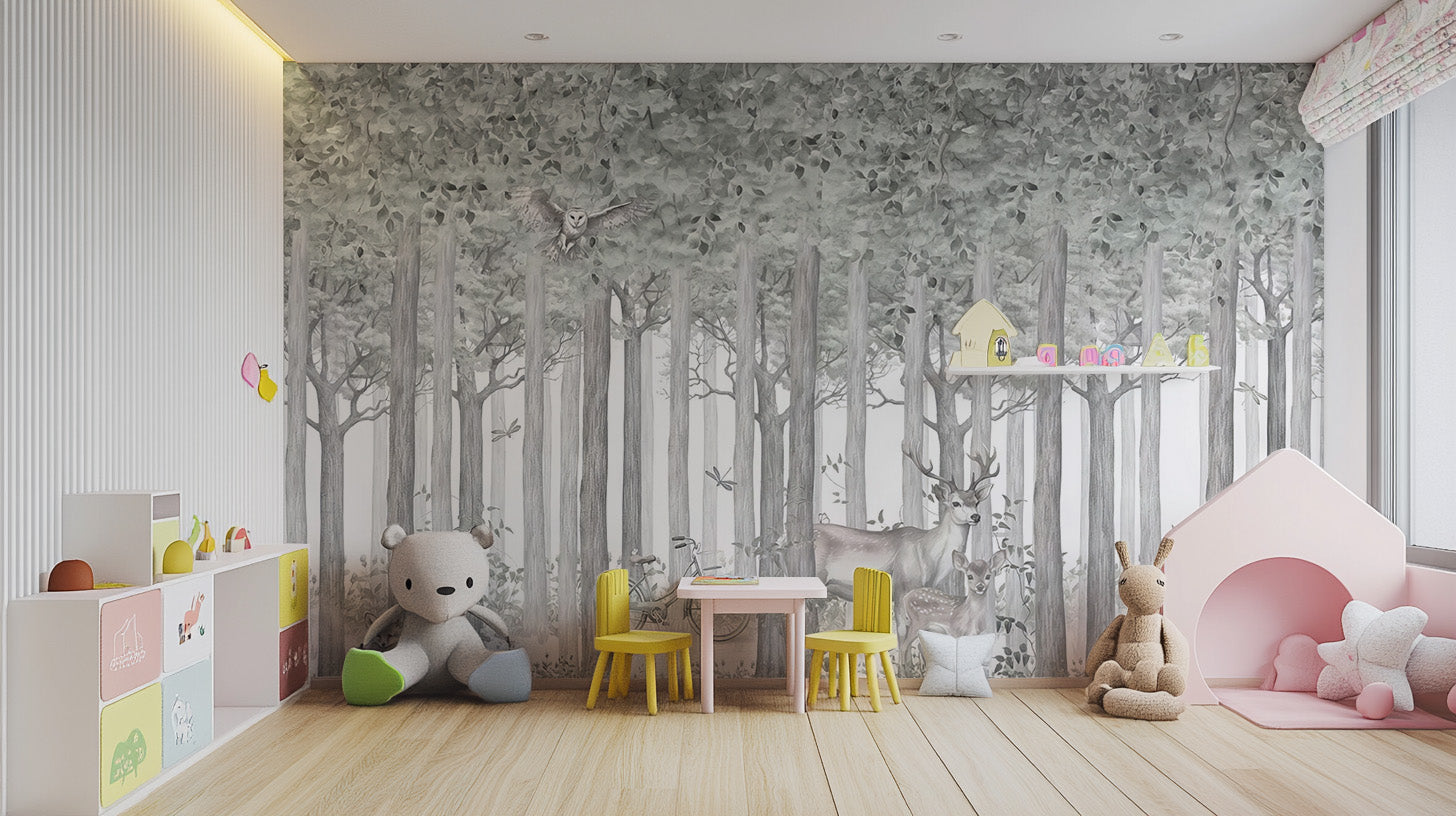 Mystical Fauna Wall Mural - Giffywalls