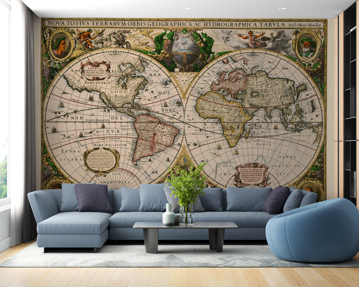 Old Vintage World Map Wallpaper murals