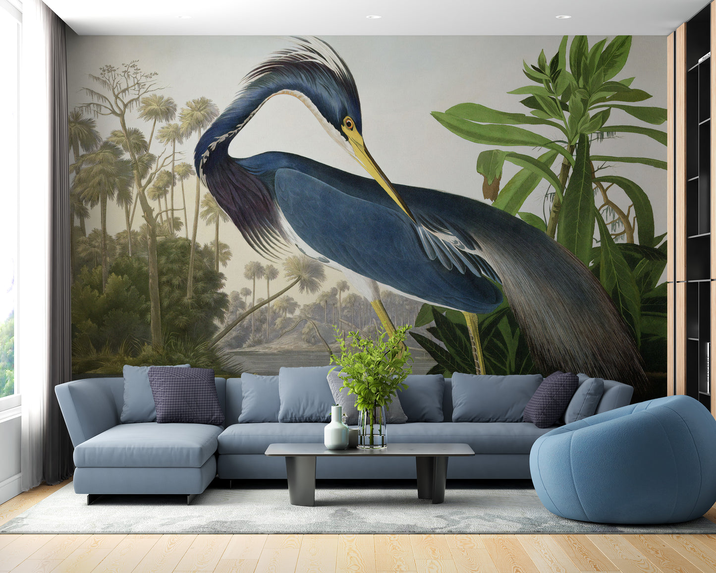 Blue Heron Wallpaper Murals