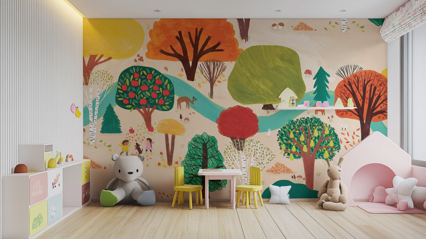 Storybook Trees Wall Mural