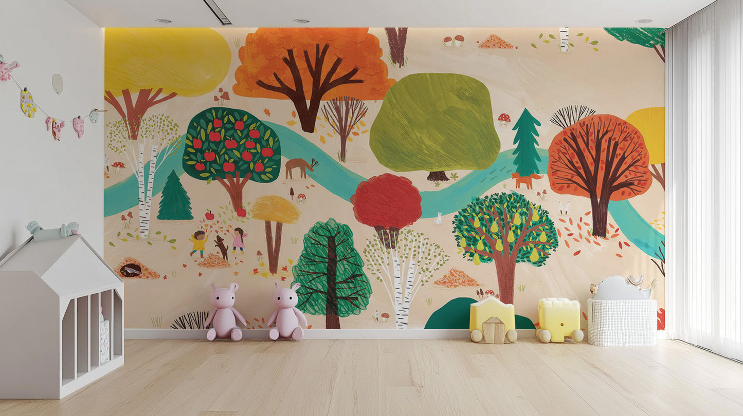 Storybook Trees Wall Mural