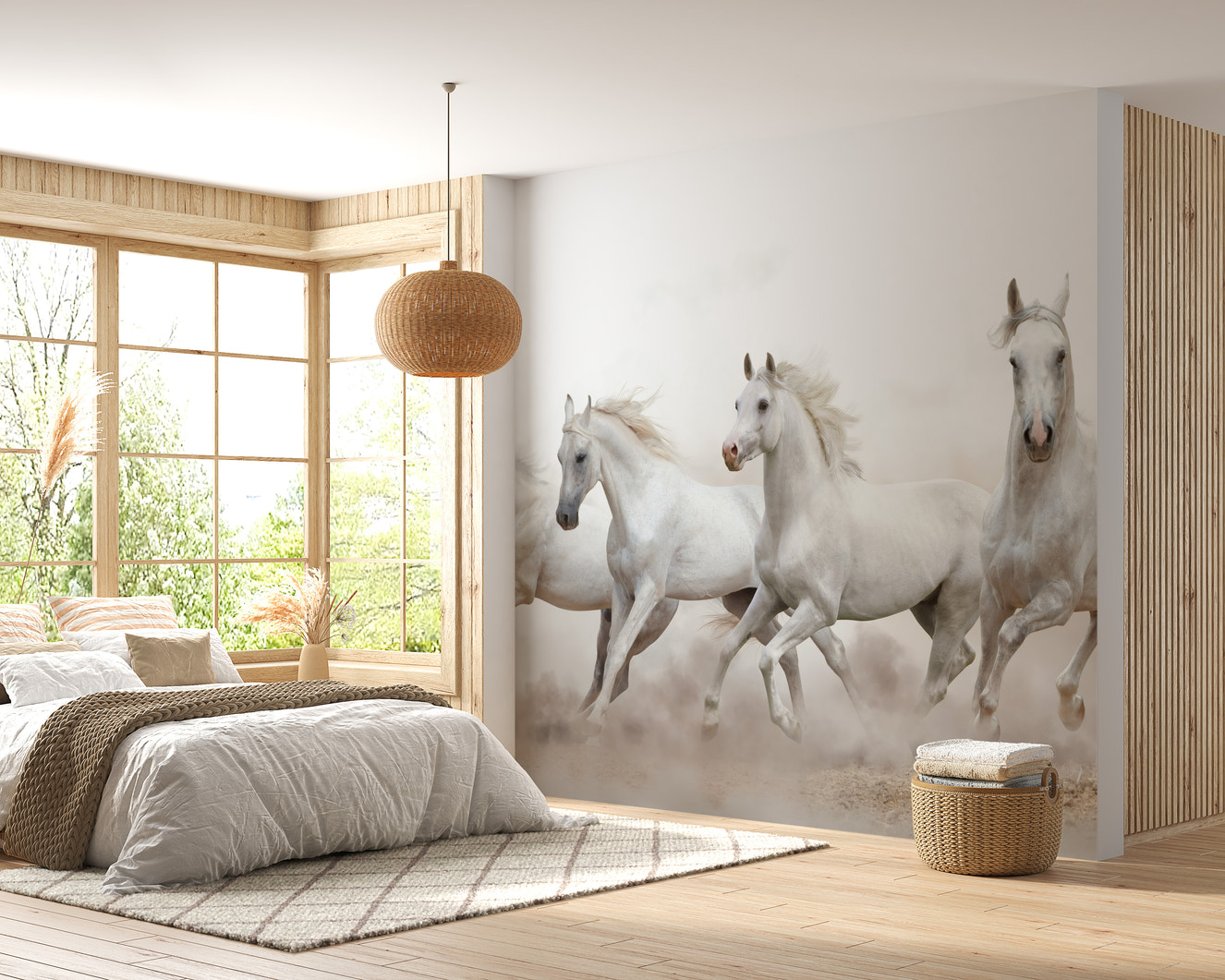 Galloping Horses Wall Mural
