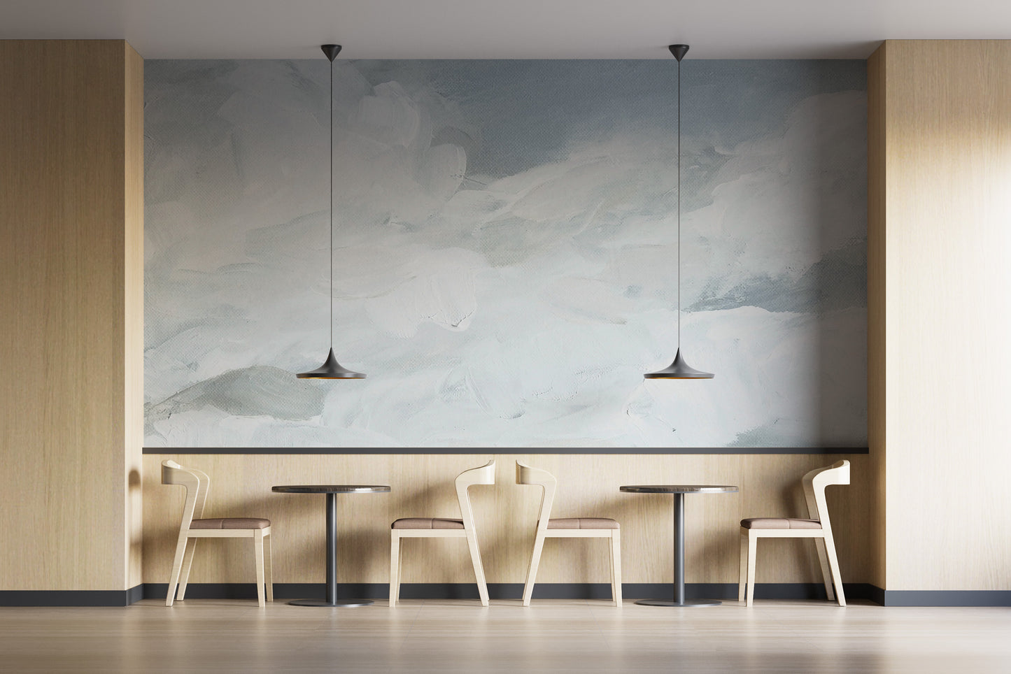 Watercolour Clouds Wall Mural