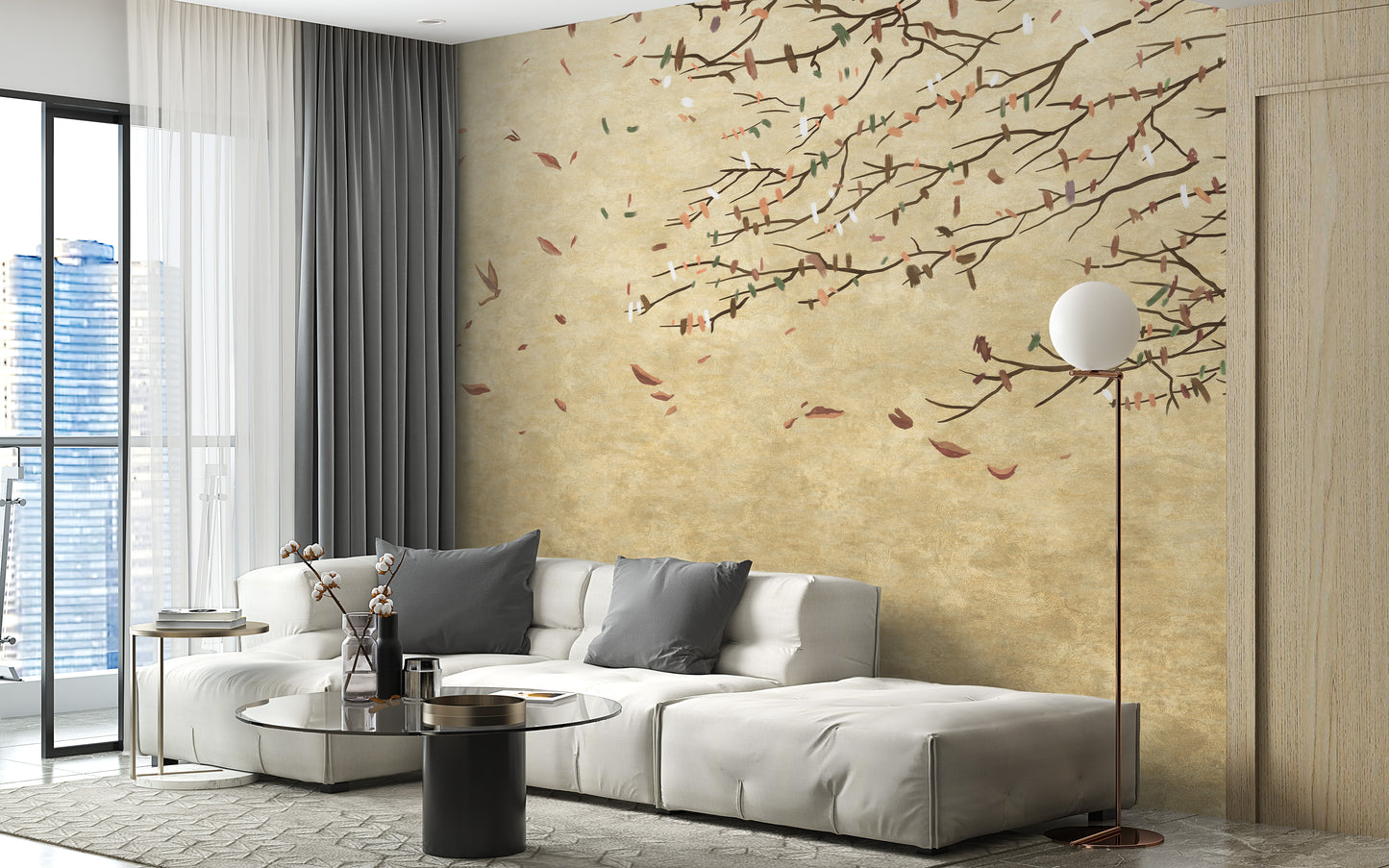 Delicate Cherry Blossoms Wallpaper Murals