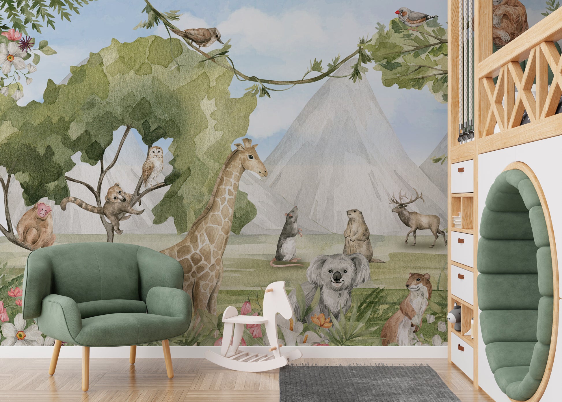 Pastoral Paradise Wall Mural reusable wallpaper