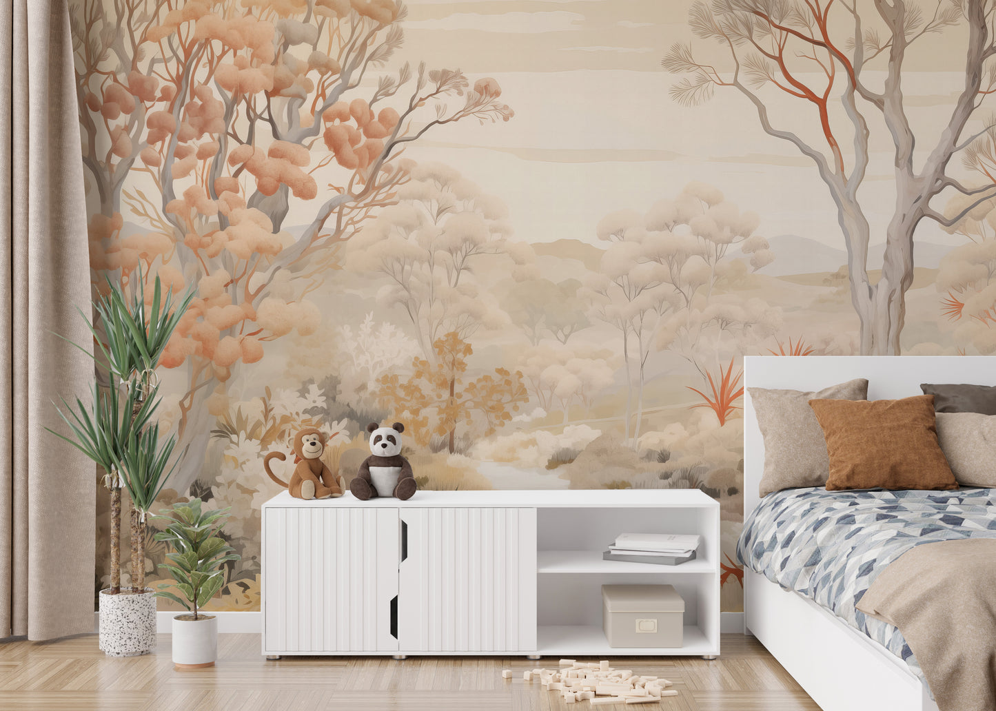 Beautiful Autumn Forest Wallpaper Mural