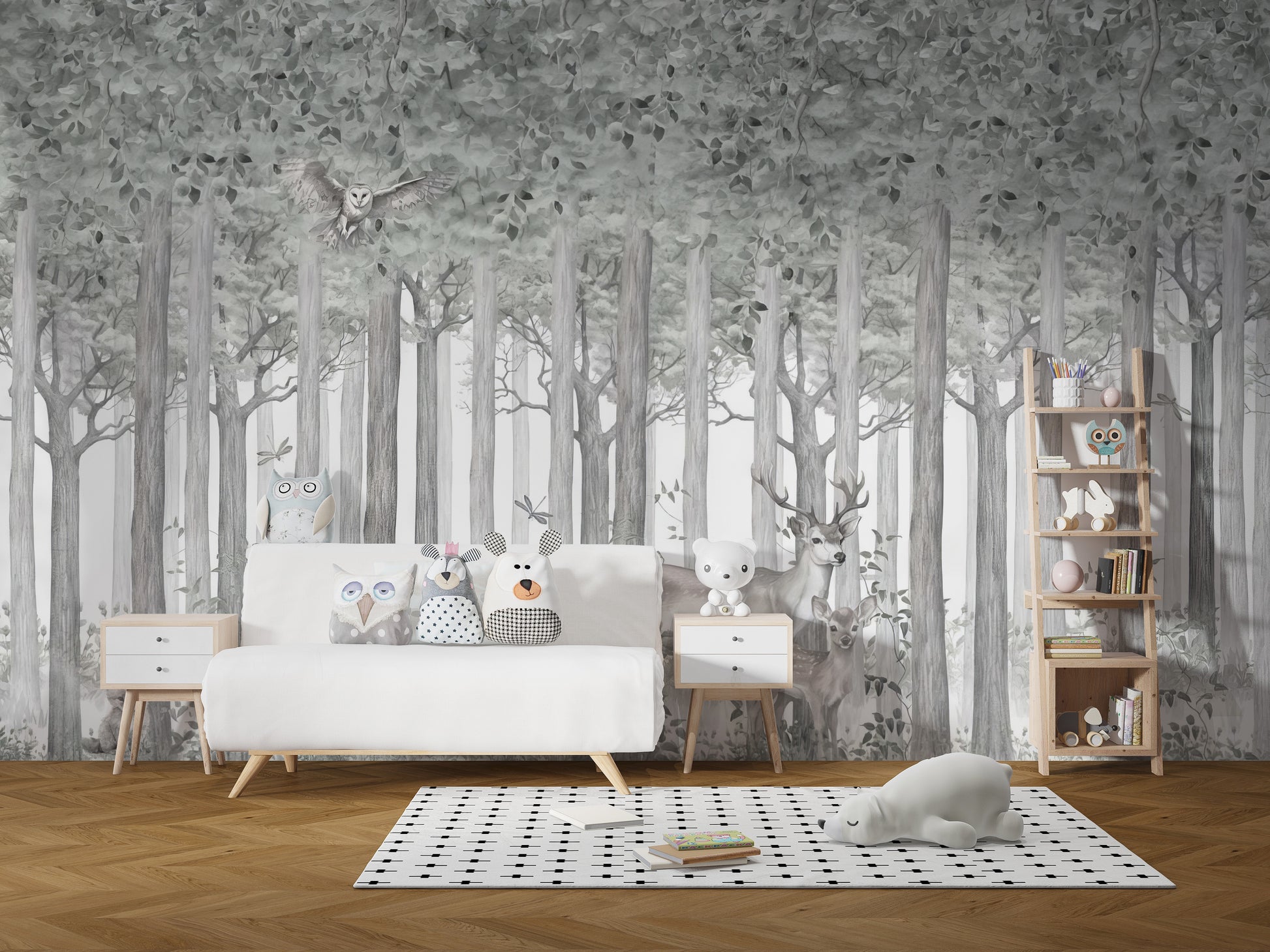 Mystical Fauna Wall Mural - Giffywalls