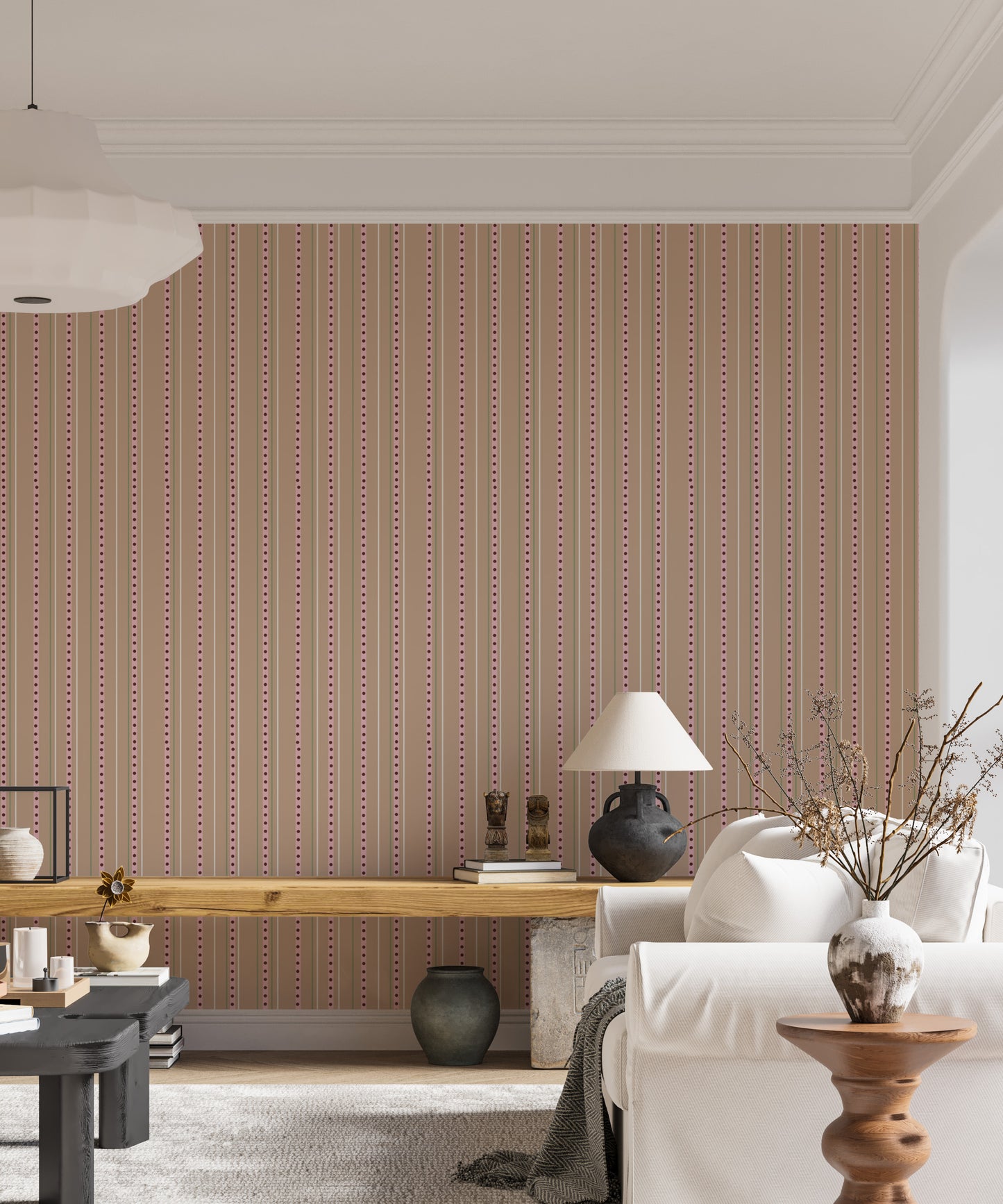 Tan streaks wallpaper for modern interiors