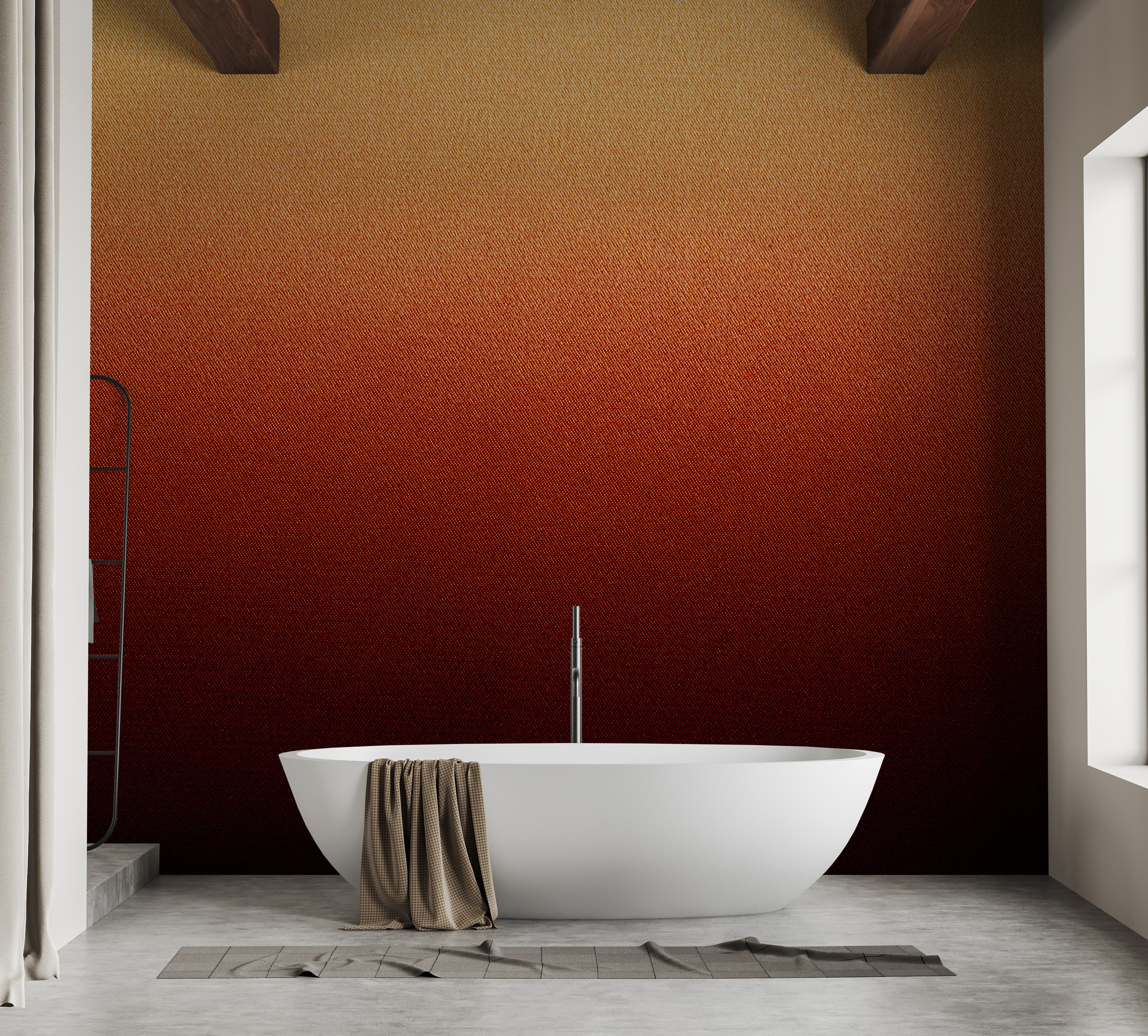 Serene abstract warm ombre wall mural wallpaper for interiors.