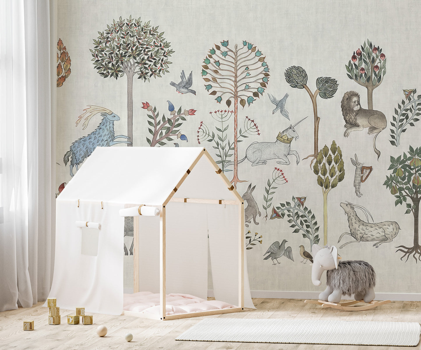 Whimsical Wildlife Wallpaper Mural