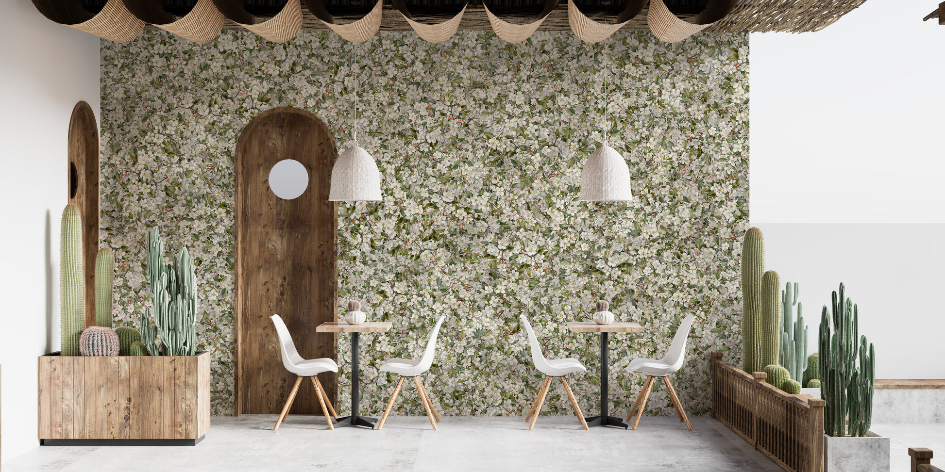 Pear Blossom White Flowers Wallpaper Murals - Giffywalls