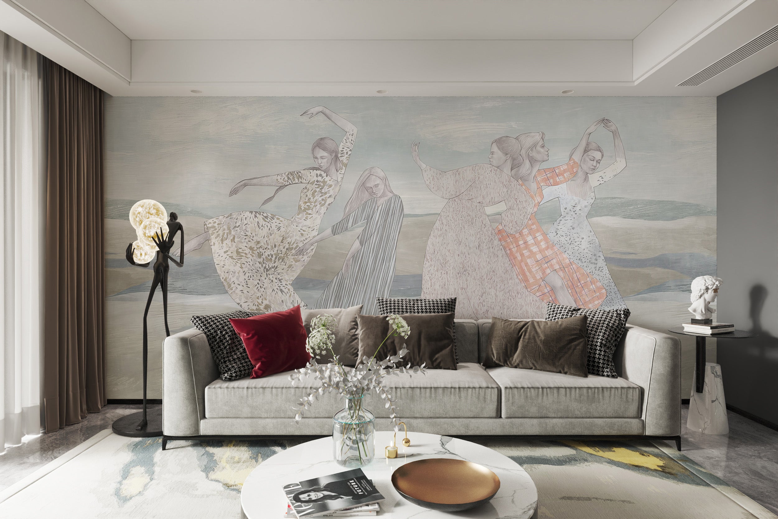 Balletic bliss wallpaper mural for walls