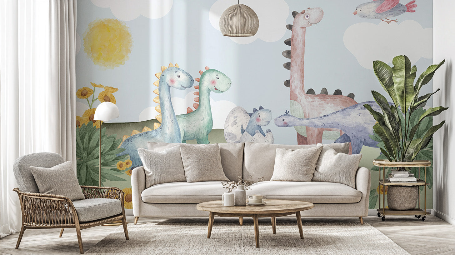 Bring dinosaurs to life with Dino Delight nursery mural