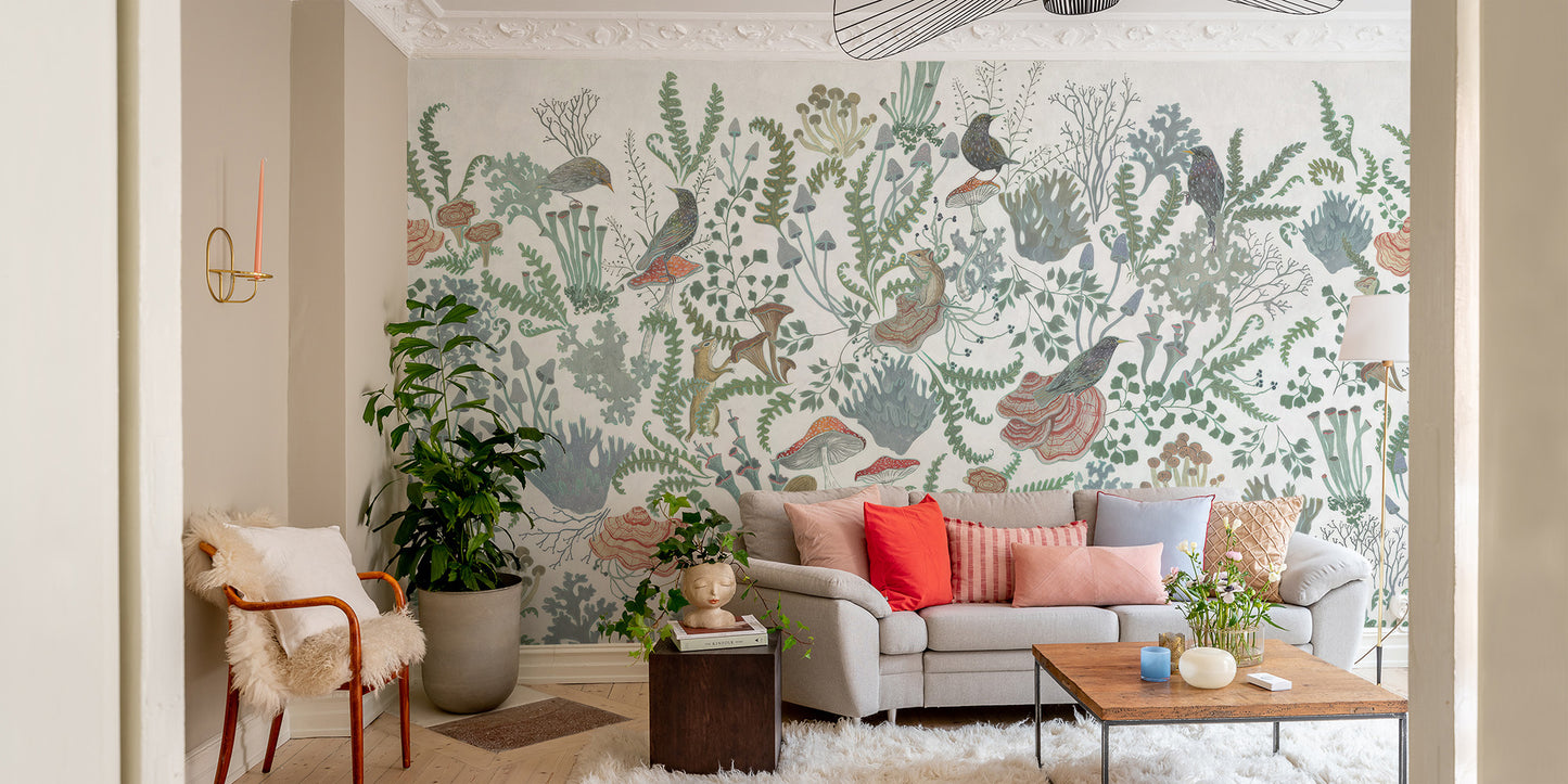 Botanical Nest Fresco Mural