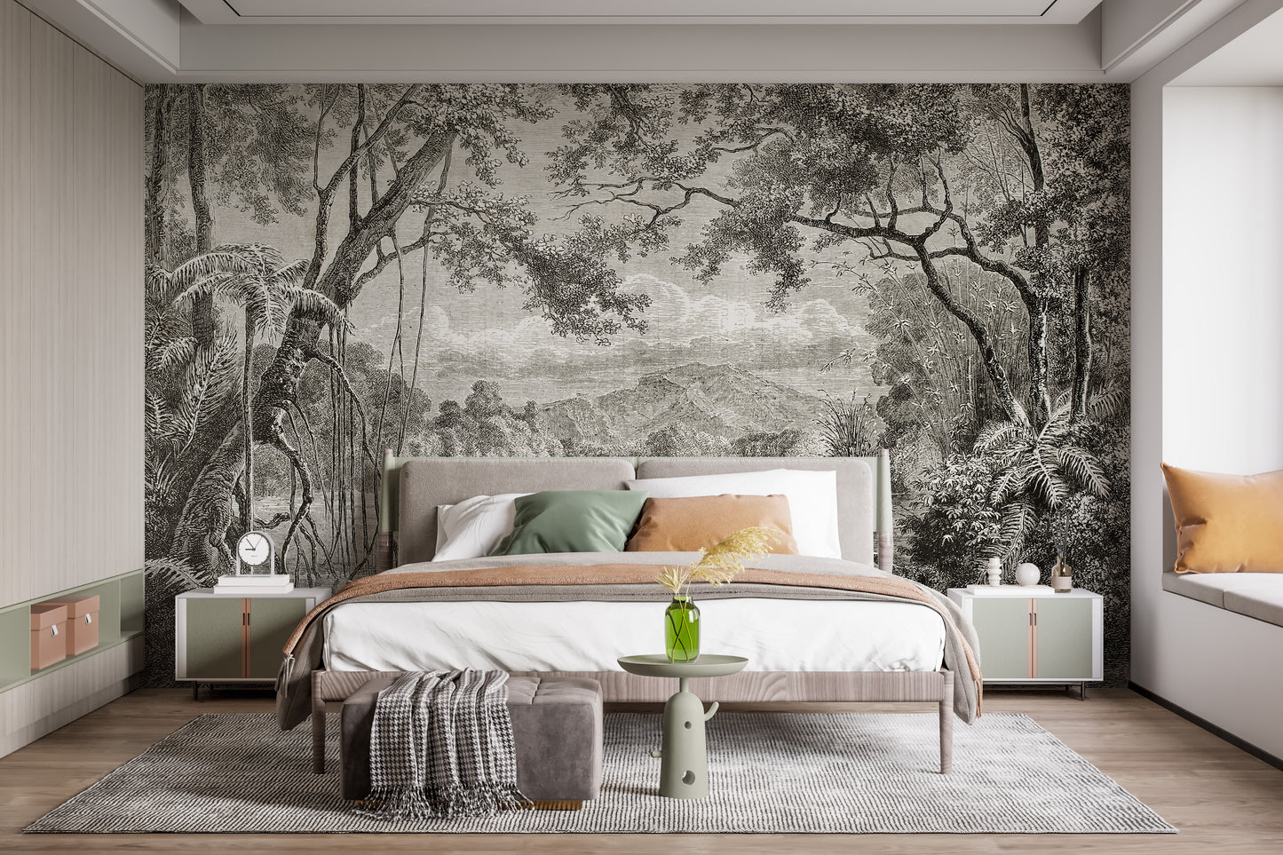 Sketchy Hills Wallpaper Murals