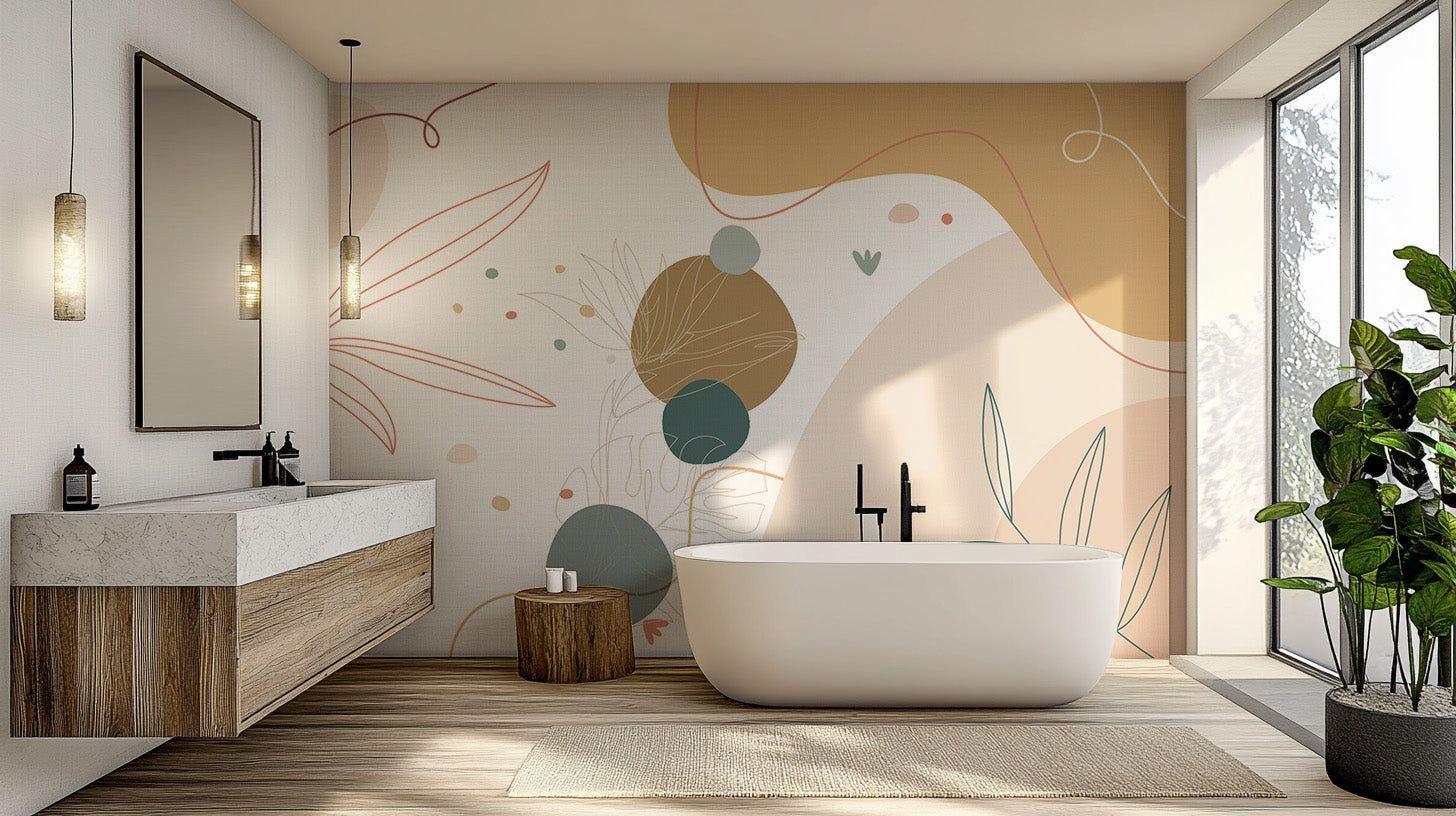 Abstract Terrain Mural Wallpaper statement piece