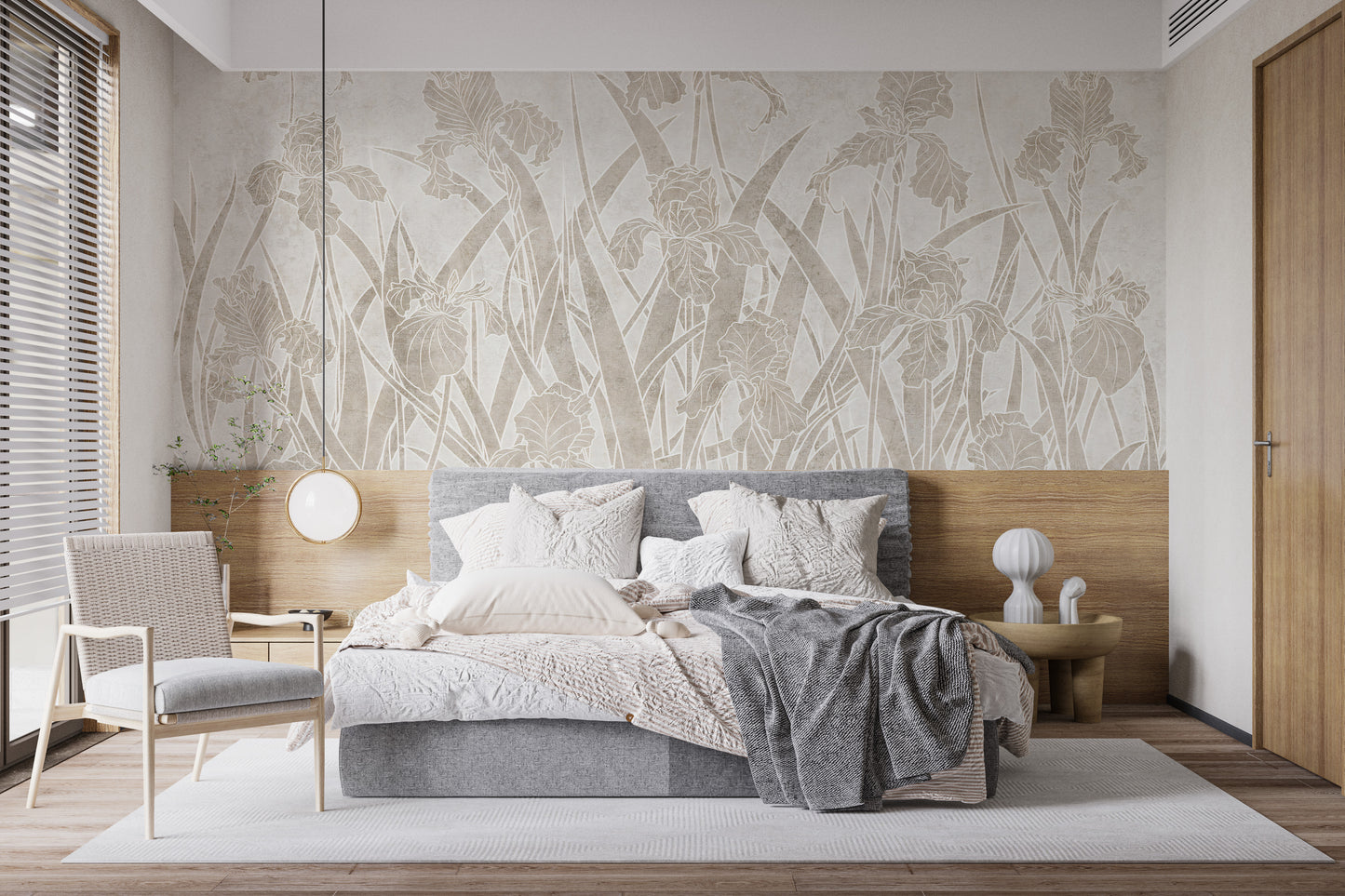 Blooming Flowers and Shrubs Wallpaper Murals