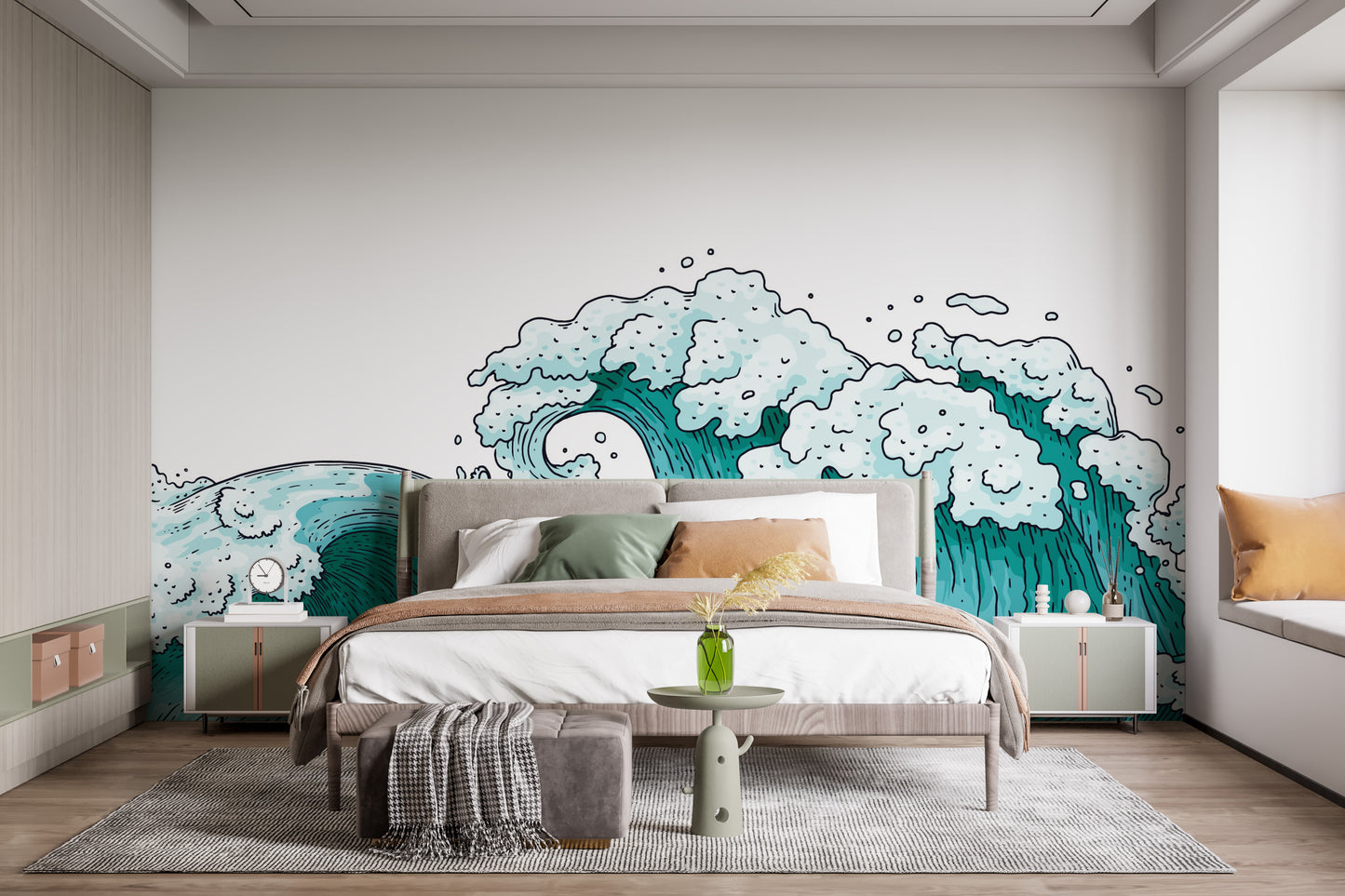 Ocean Waves Abstract Wallpaper Murals