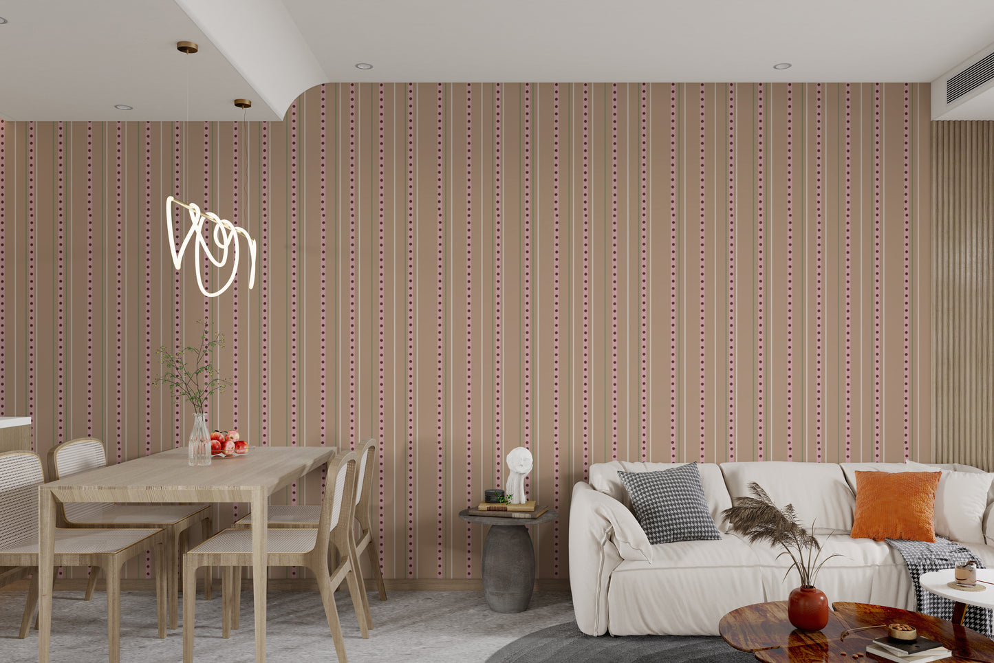 Tan Tickle Streaks Wallpaper for walls