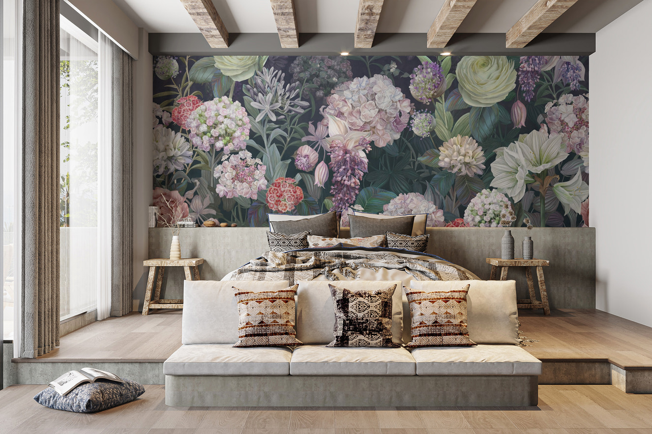 Dutch Roses Floral Wallpaper Murals