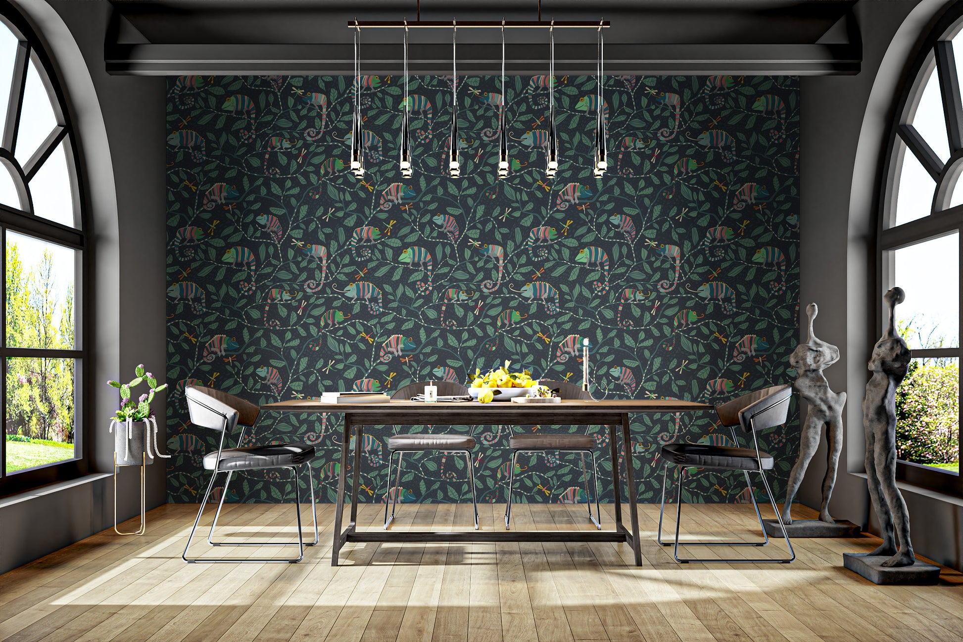 Minimalist Camouflage Chic Wallpaper Pattern
