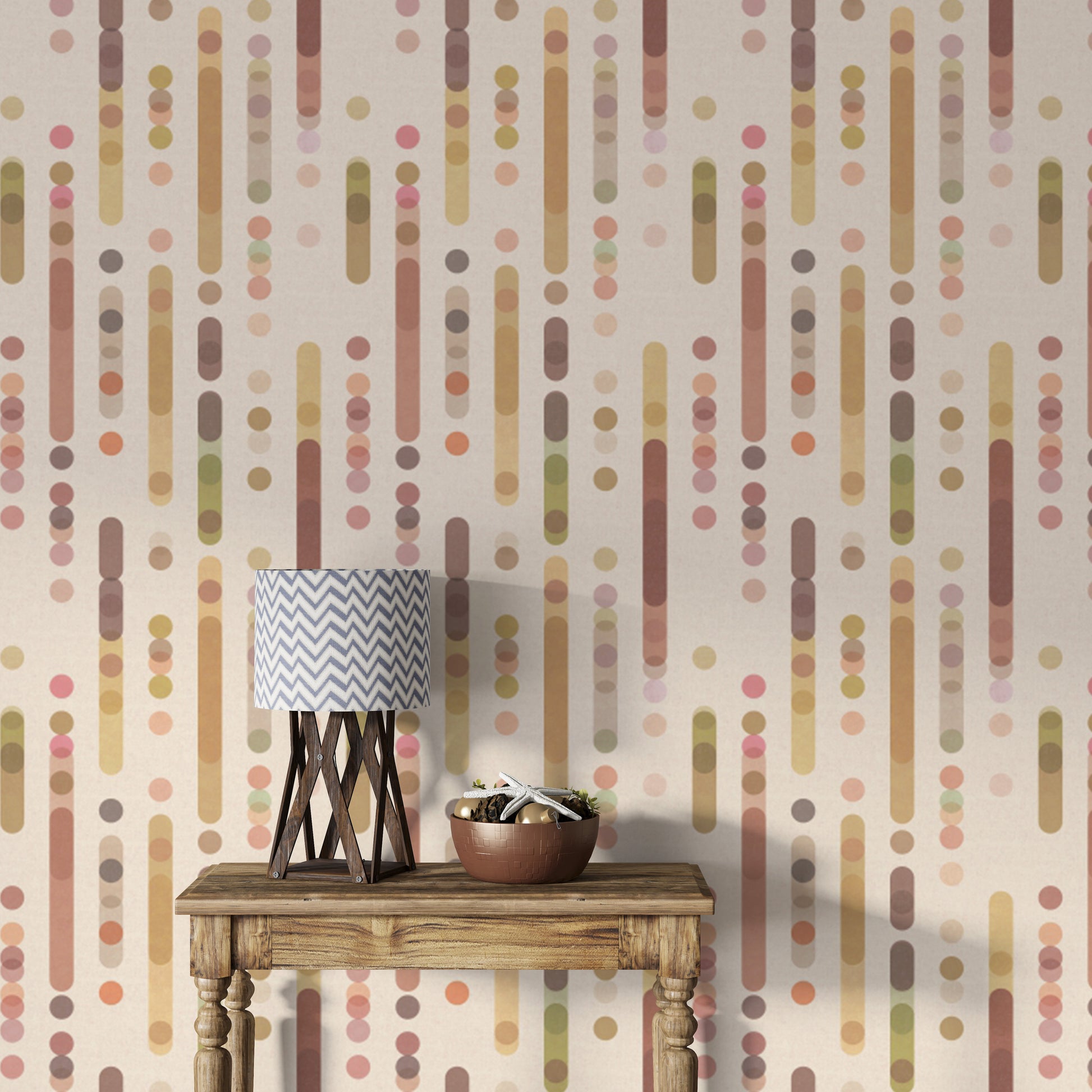 Elegant cozy wallpaper featuring geometric patterns for homes